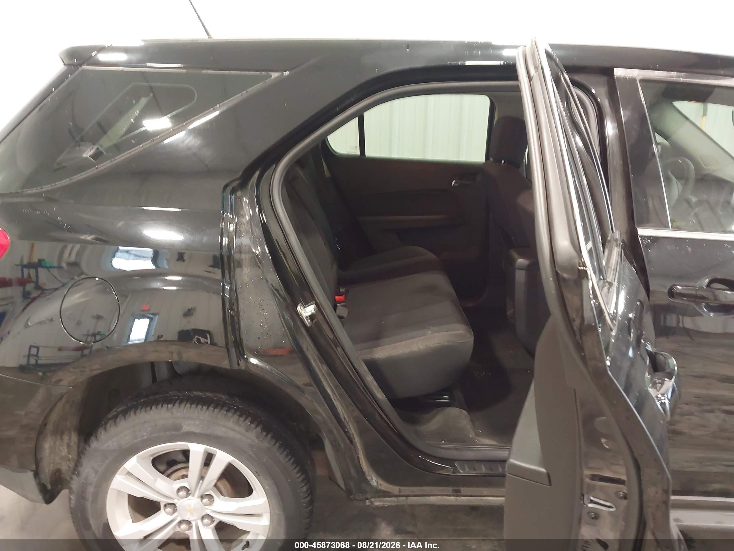 2013 Chevrolet Equinox Ls Black vin: 2GNFLCEK4D6371728