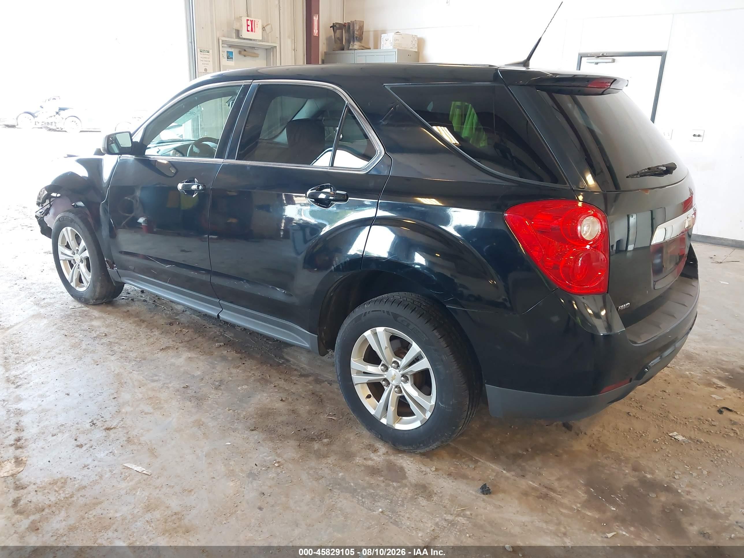 2012 Chevrolet Equinox Ls Черный vin: 2GNFLCEK5C6333665