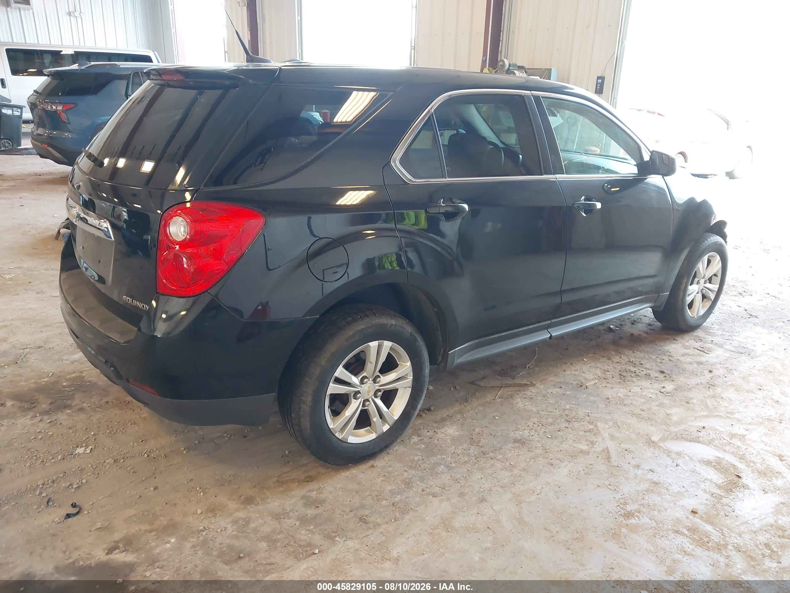 2012 Chevrolet Equinox Ls Черный vin: 2GNFLCEK5C6333665
