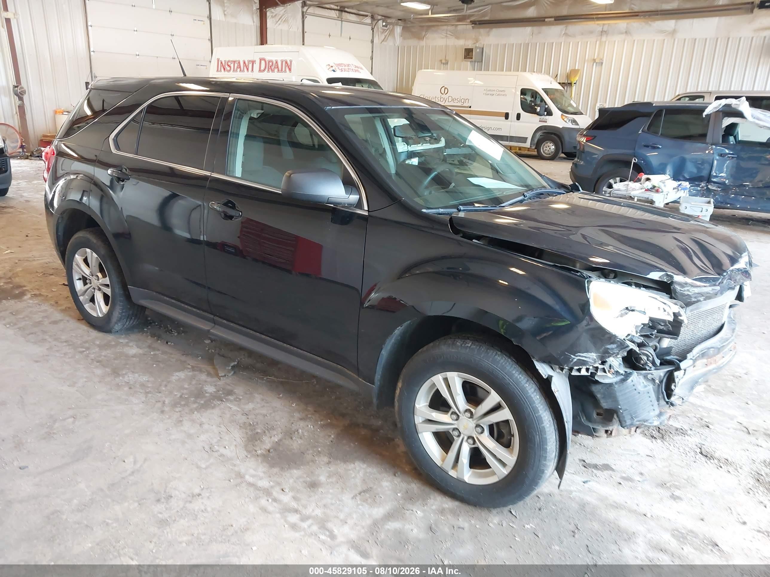2012 Chevrolet Equinox Ls Черный vin: 2GNFLCEK5C6333665