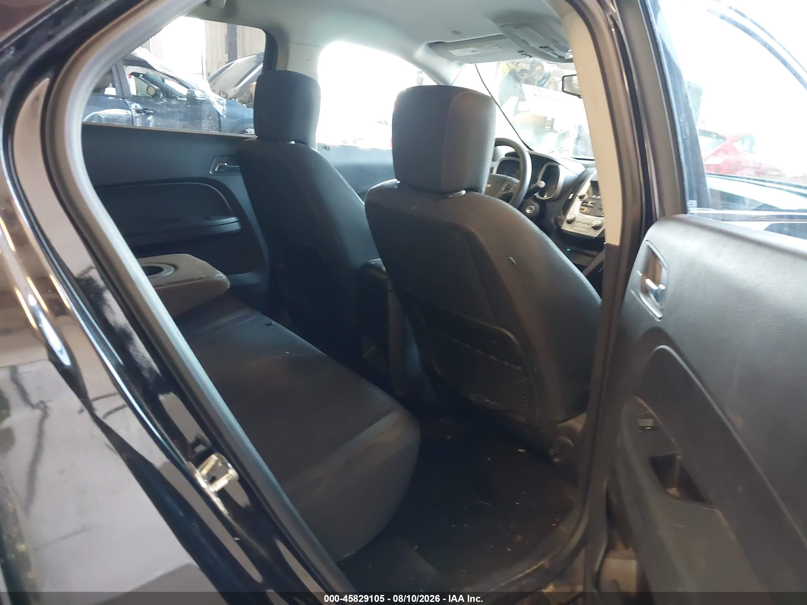 2012 Chevrolet Equinox Ls Черный vin: 2GNFLCEK5C6333665
