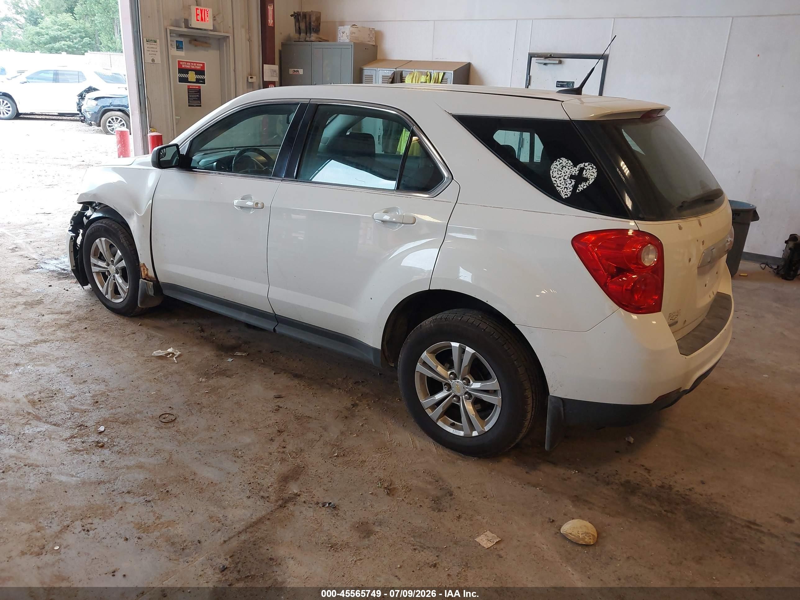2012 Chevrolet Equinox Ls Белый vin: 2GNFLCEK6C6198020