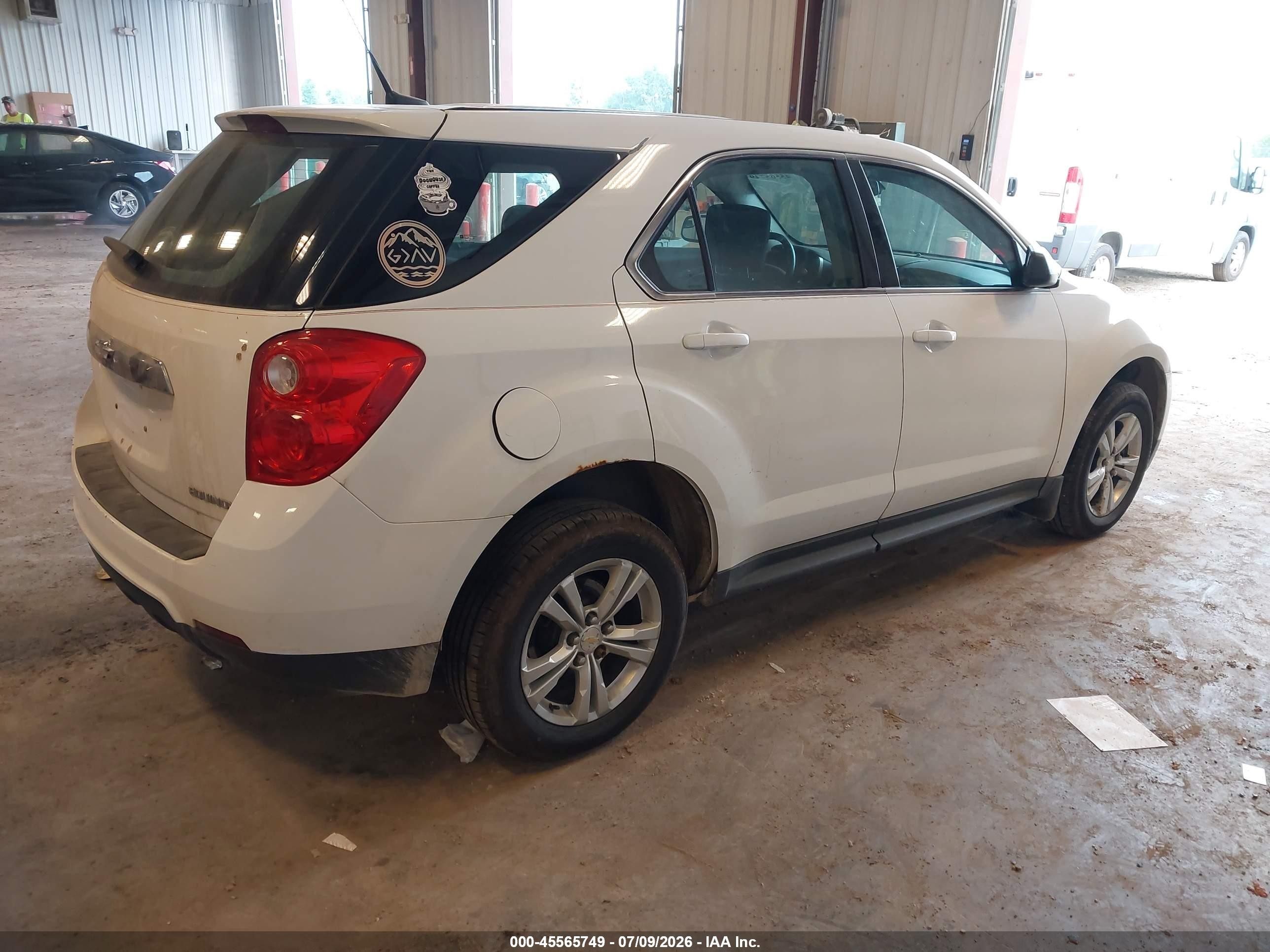 2012 Chevrolet Equinox Ls Белый vin: 2GNFLCEK6C6198020