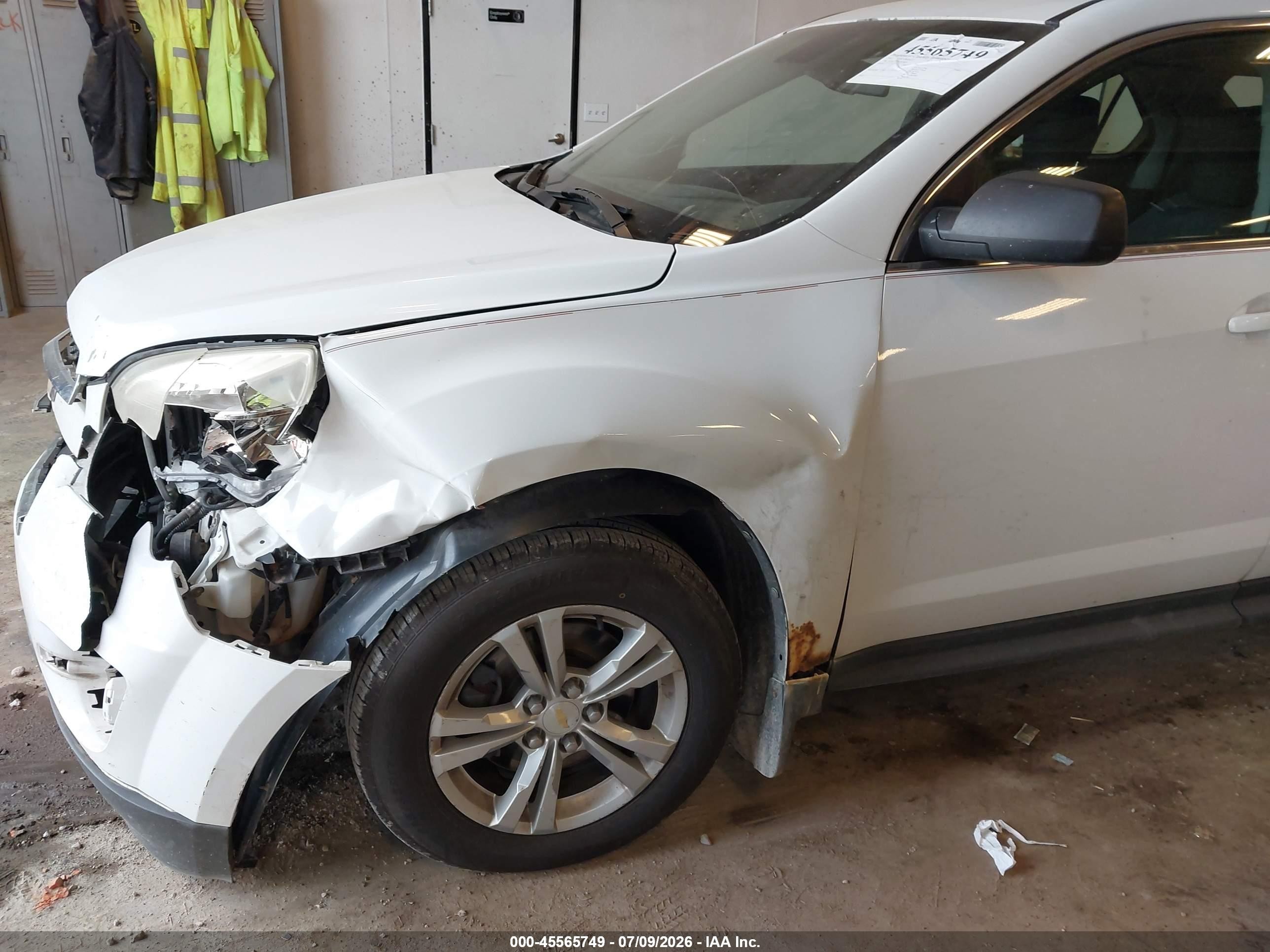 2012 Chevrolet Equinox Ls Белый vin: 2GNFLCEK6C6198020