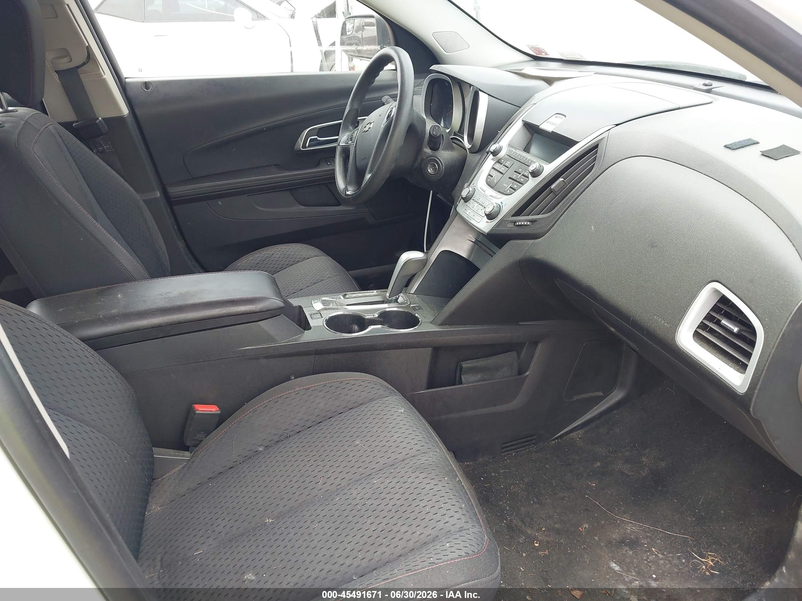 2013 Chevrolet Equinox Ls White vin: 2GNFLCEK6D6417799