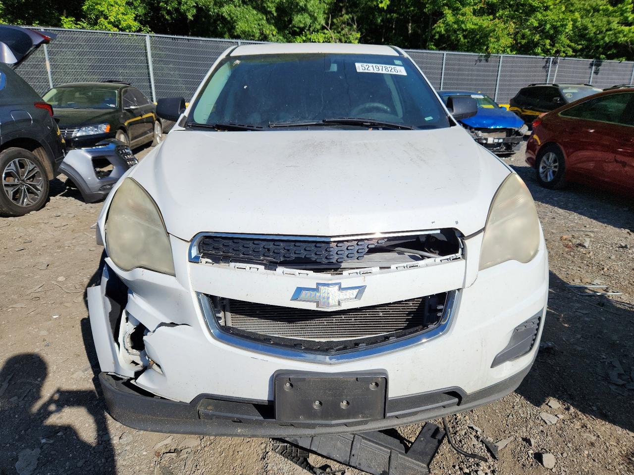 2013 Chevrolet Equinox Ls White vin: 2GNFLCEK7D6142590