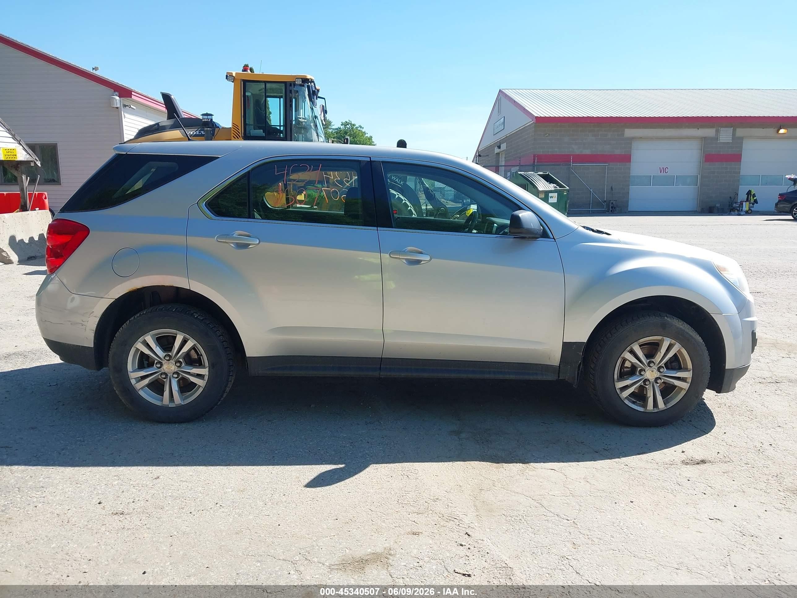 2013 Chevrolet Equinox Ls Silver vin: 2GNFLCEK7D6232743