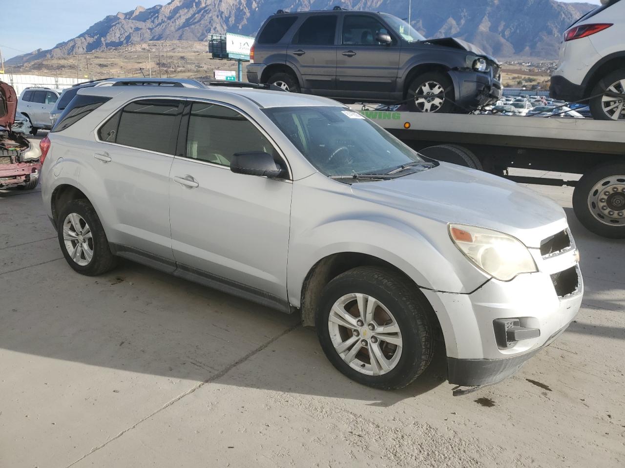 2012 Chevrolet Equinox Ls Silver vin: 2GNFLCEK8C6139289