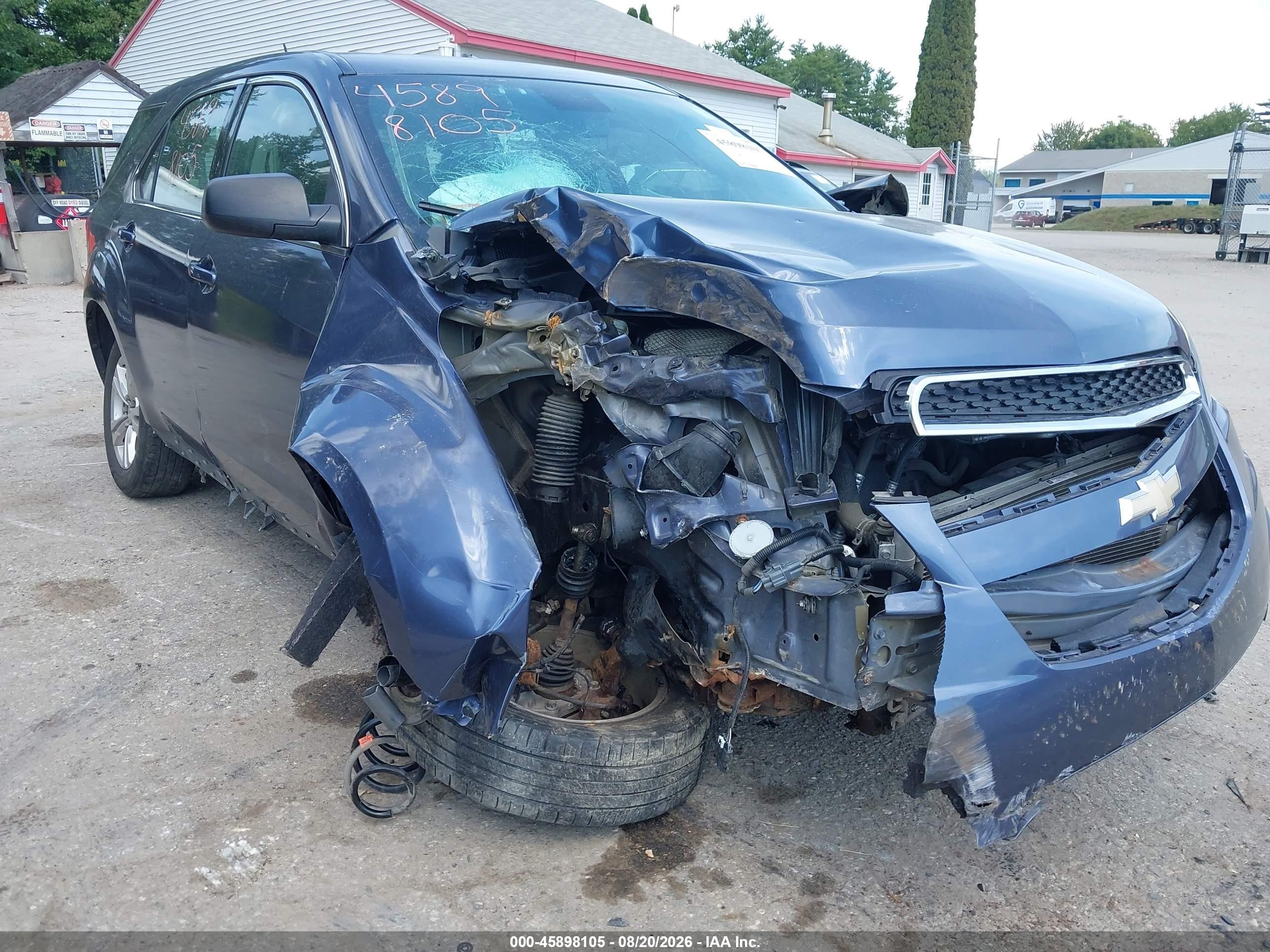 2013 Chevrolet Equinox Ls Синий vin: 2GNFLCEK8D6299335