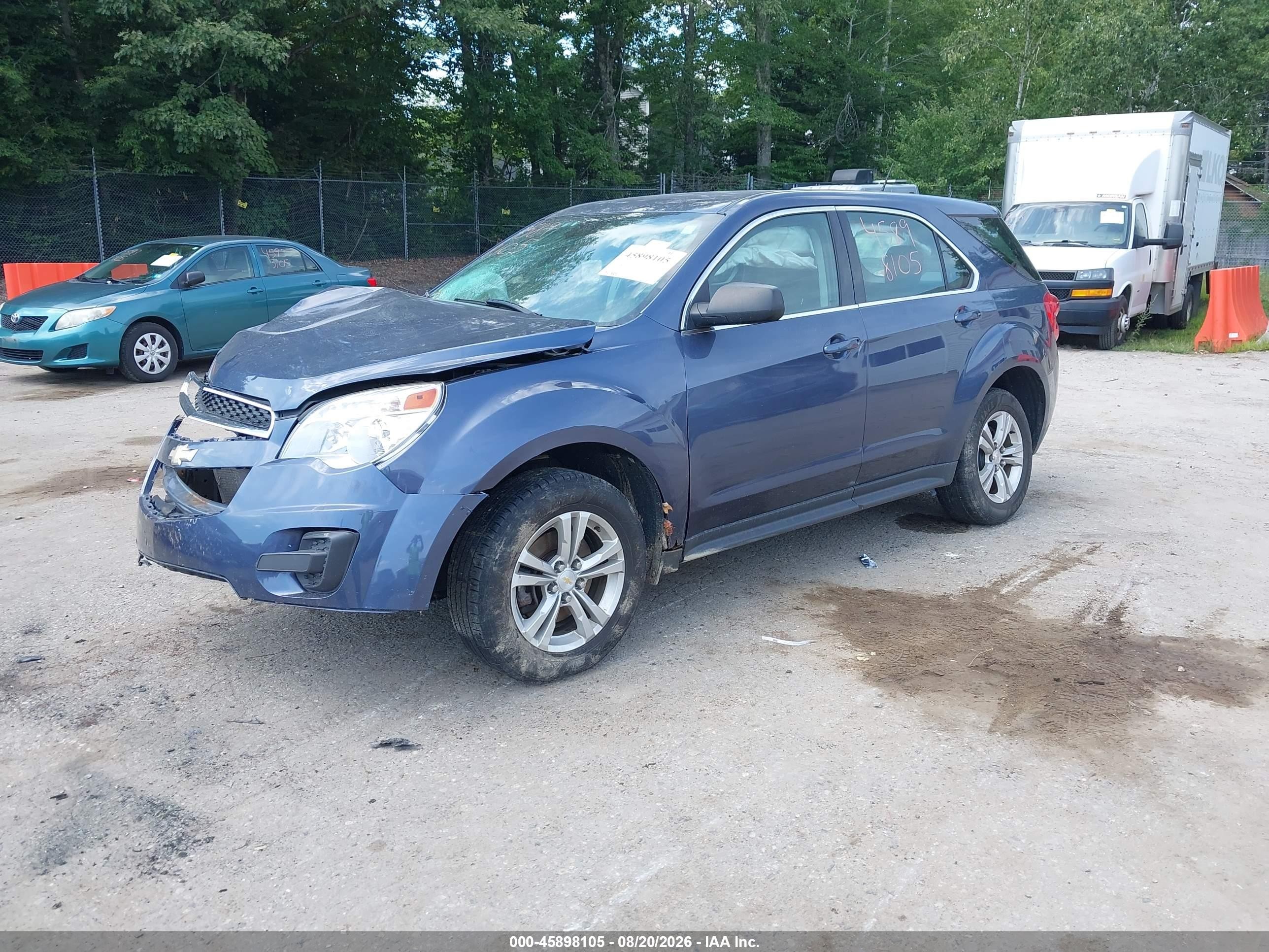 2013 Chevrolet Equinox Ls Синий vin: 2GNFLCEK8D6299335