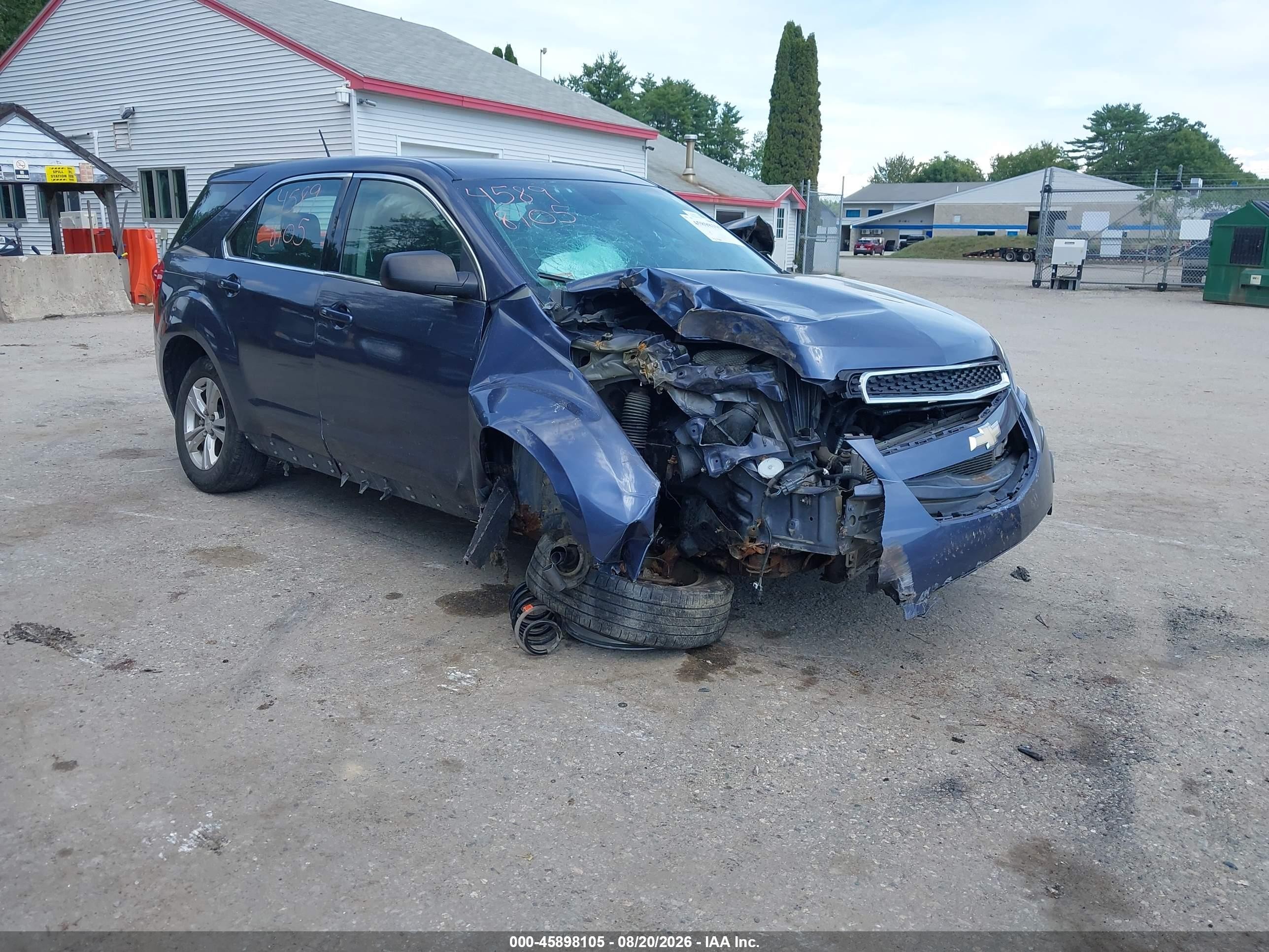 2013 Chevrolet Equinox Ls Синий vin: 2GNFLCEK8D6299335