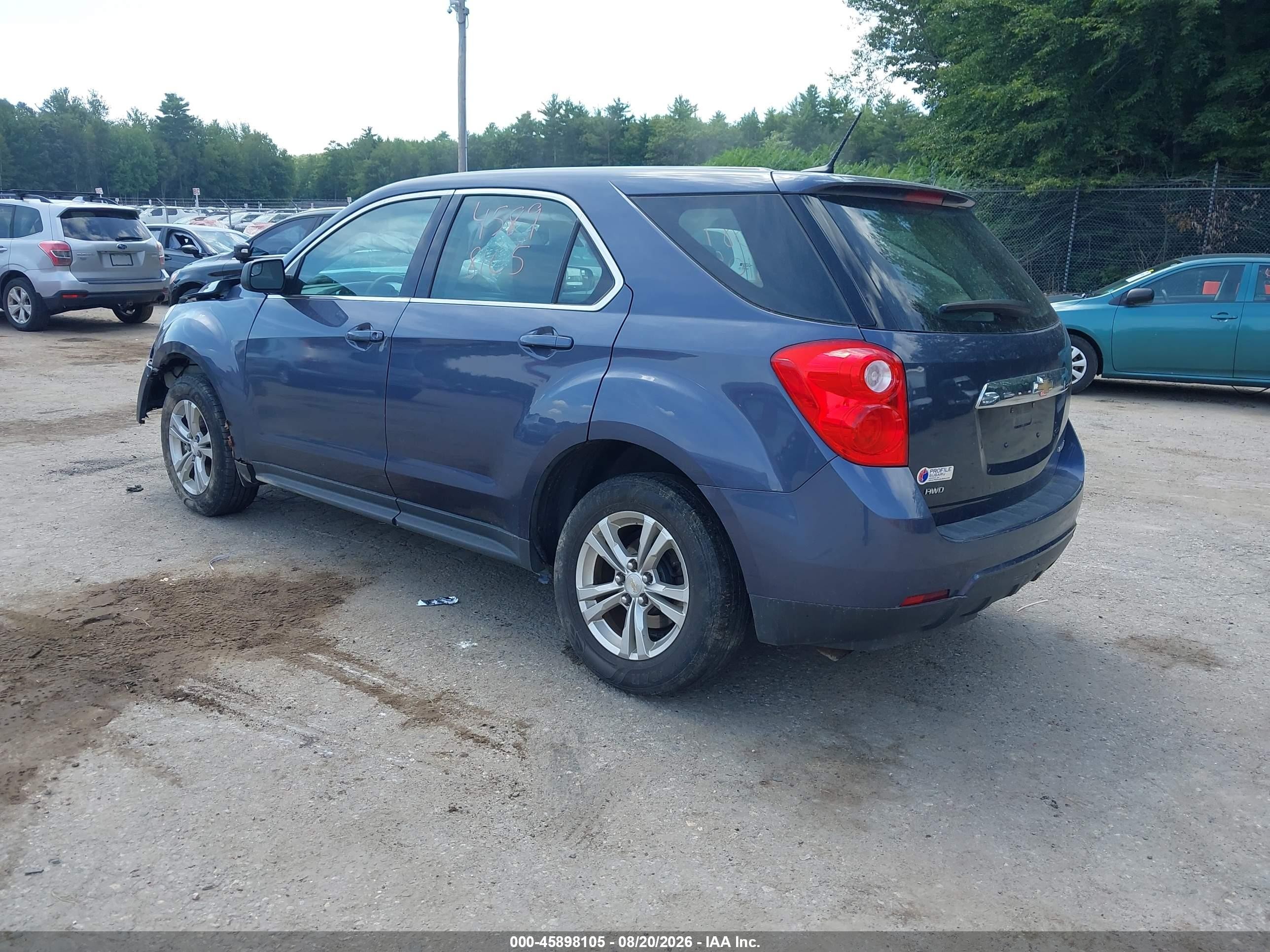2013 Chevrolet Equinox Ls Синий vin: 2GNFLCEK8D6299335