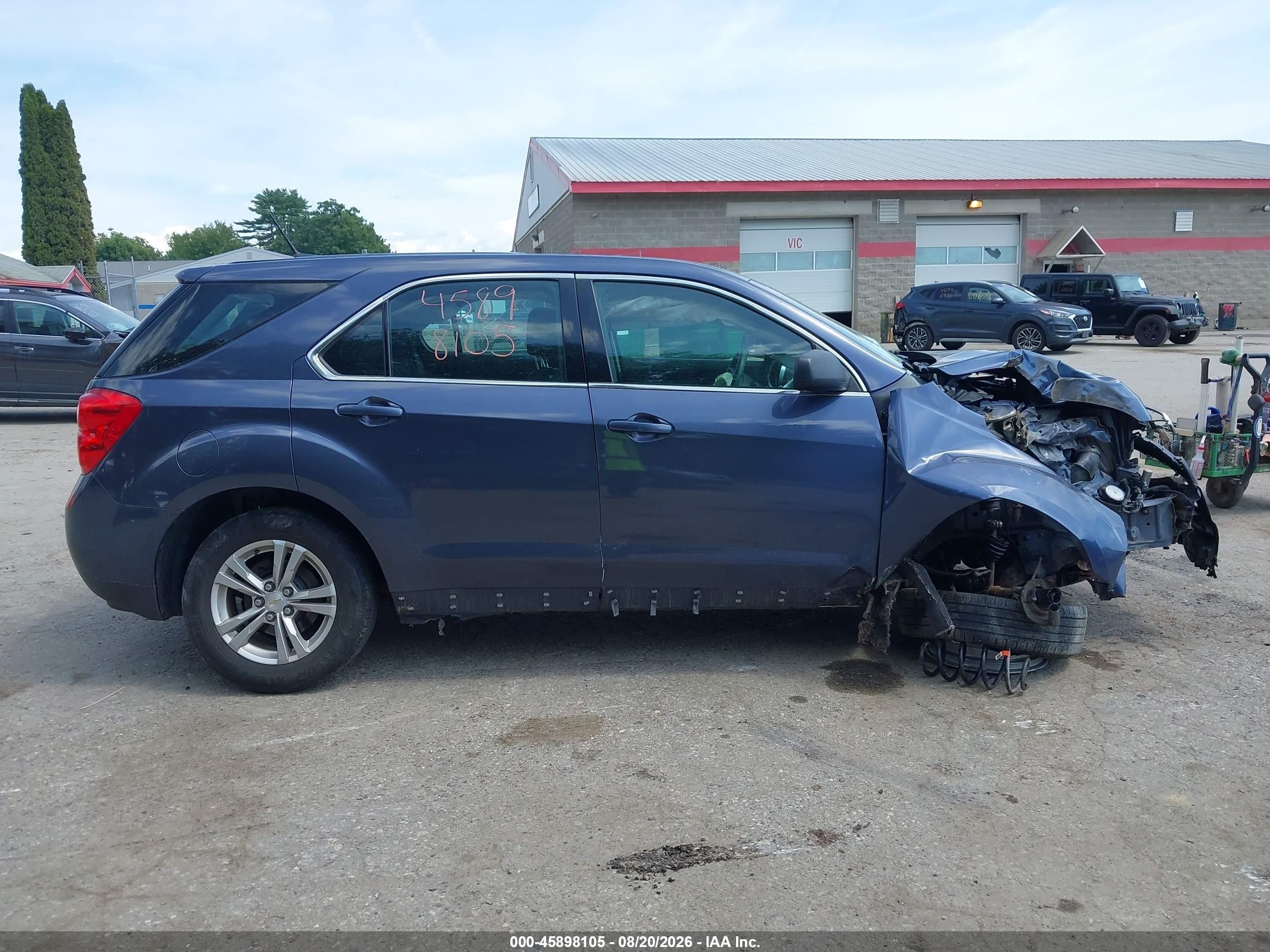 2013 Chevrolet Equinox Ls Синий vin: 2GNFLCEK8D6299335