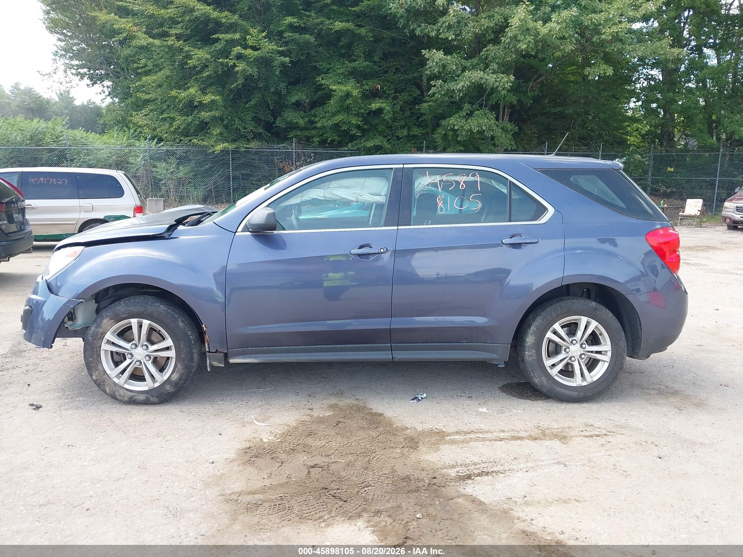 2013 Chevrolet Equinox Ls Синий vin: 2GNFLCEK8D6299335