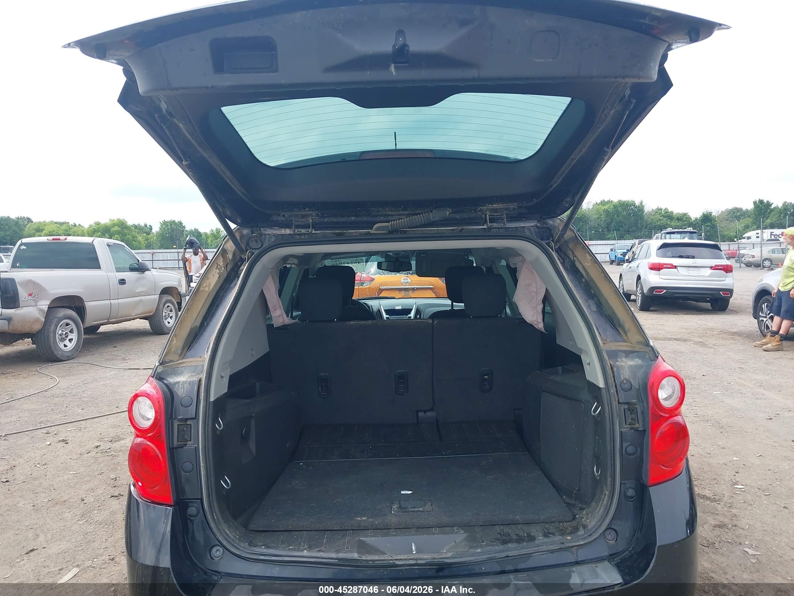 2012 Chevrolet Equinox Ls Black vin: 2GNFLCEK9C6323866