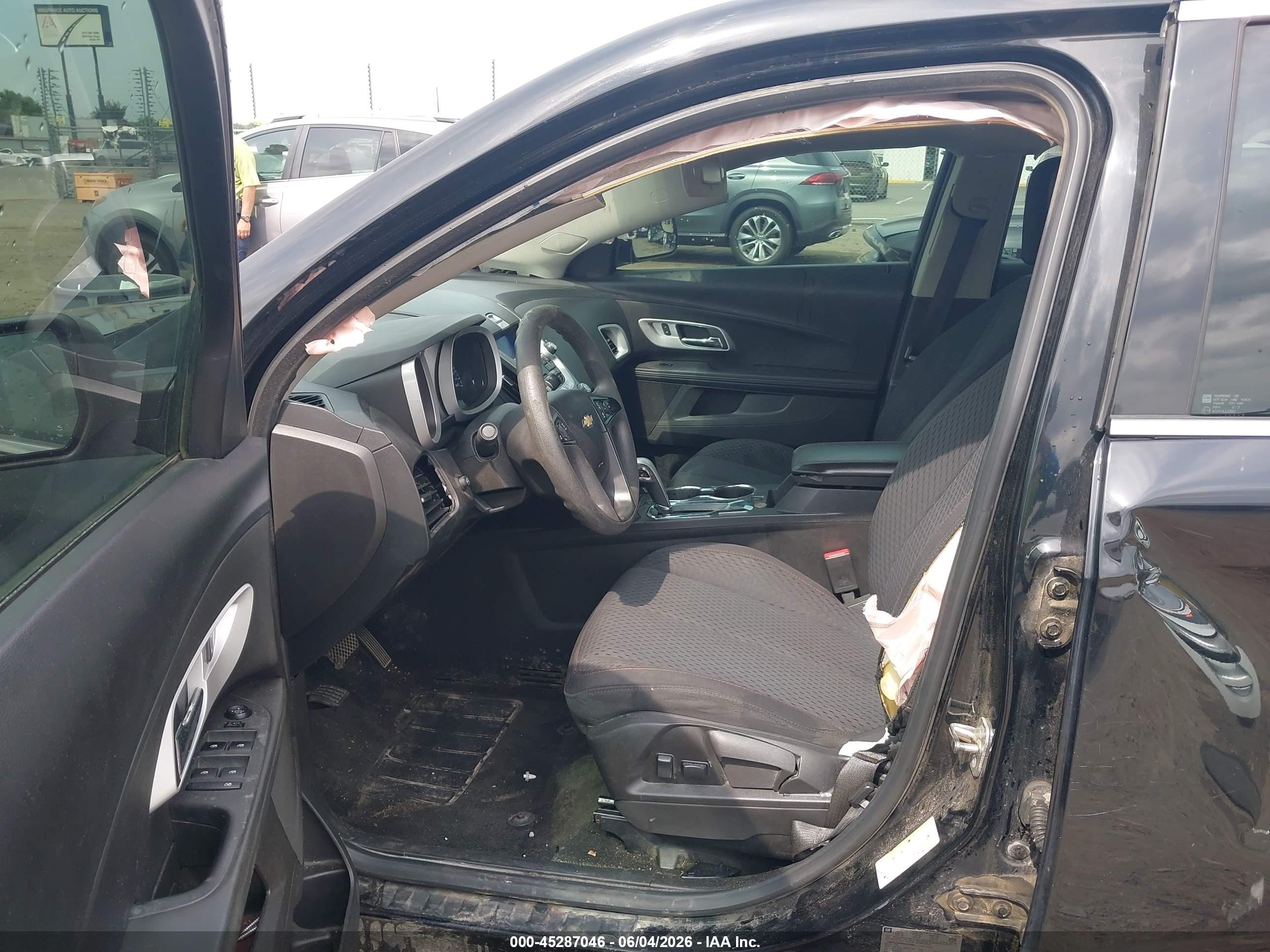 2012 Chevrolet Equinox Ls Black vin: 2GNFLCEK9C6323866