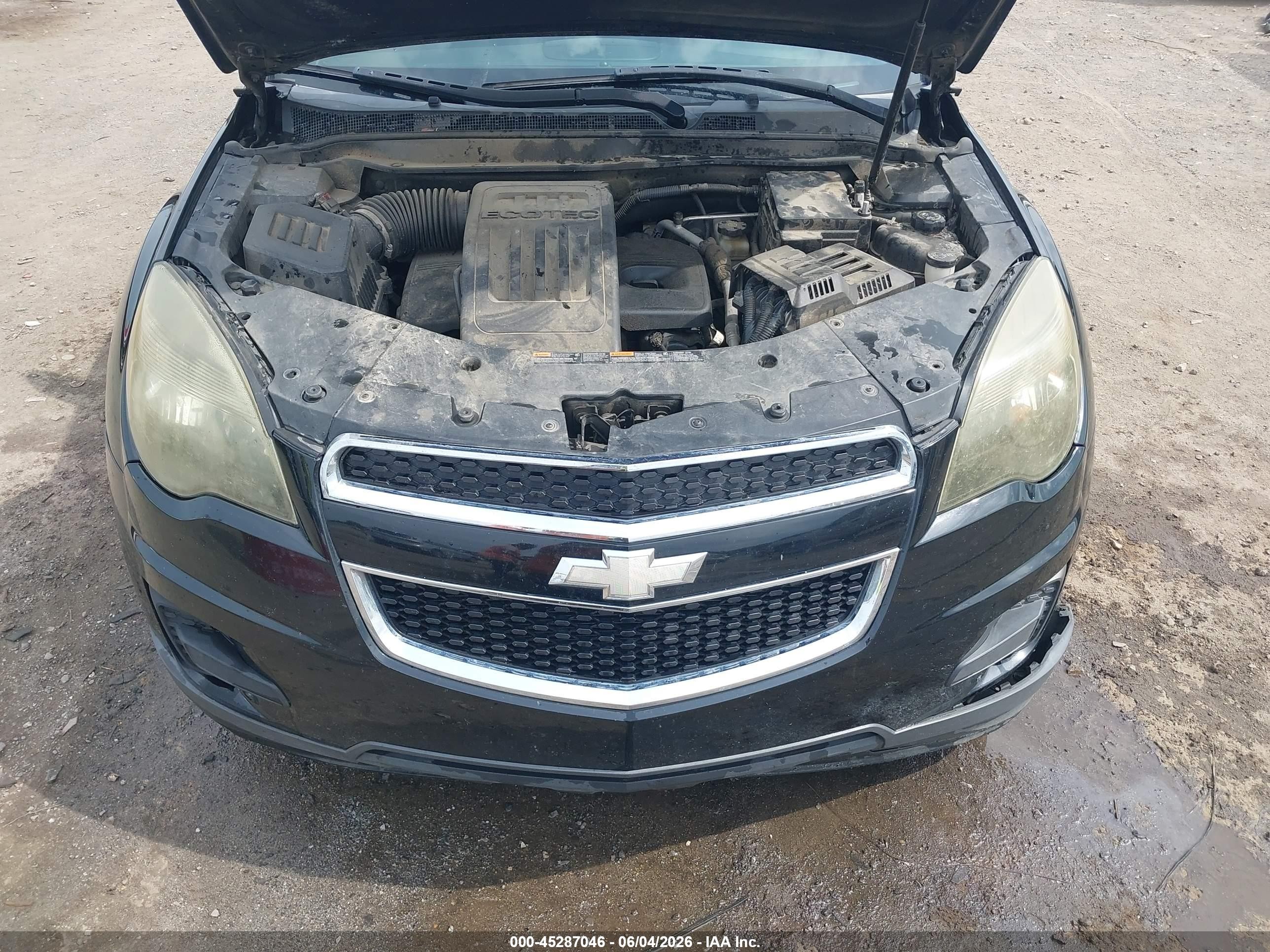 2012 Chevrolet Equinox Ls Black vin: 2GNFLCEK9C6323866