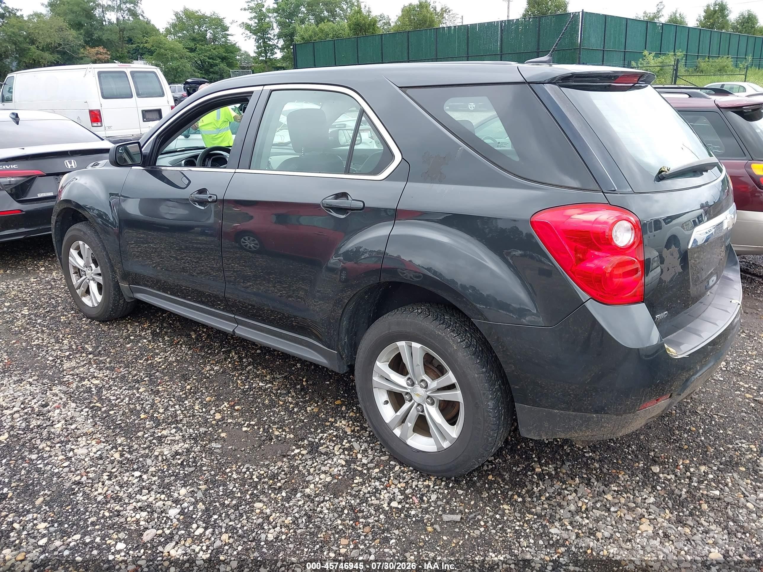 2013 Chevrolet Equinox Ls Gray vin: 2GNFLCEK9D6234963
