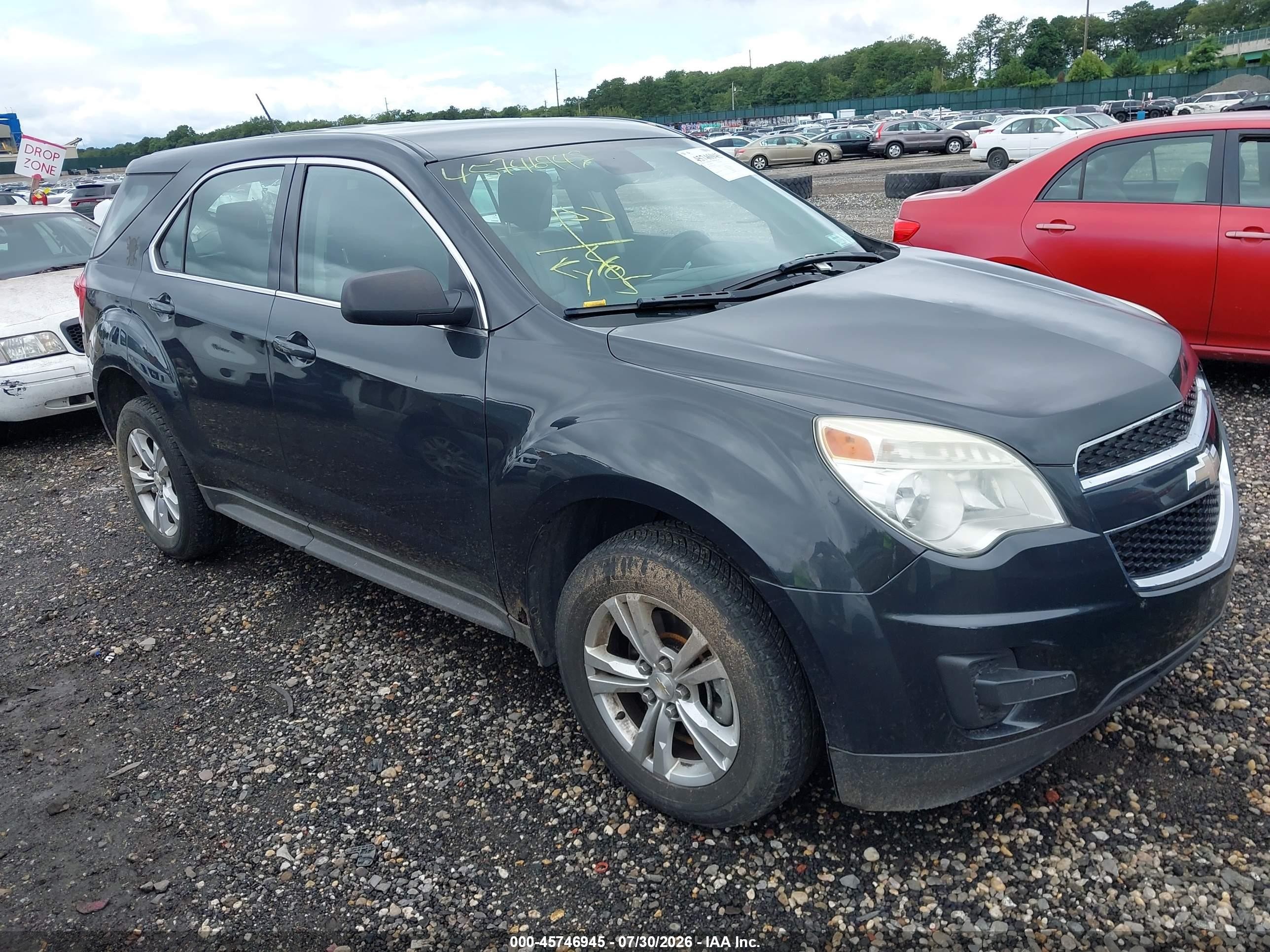 2013 Chevrolet Equinox Ls Gray vin: 2GNFLCEK9D6234963