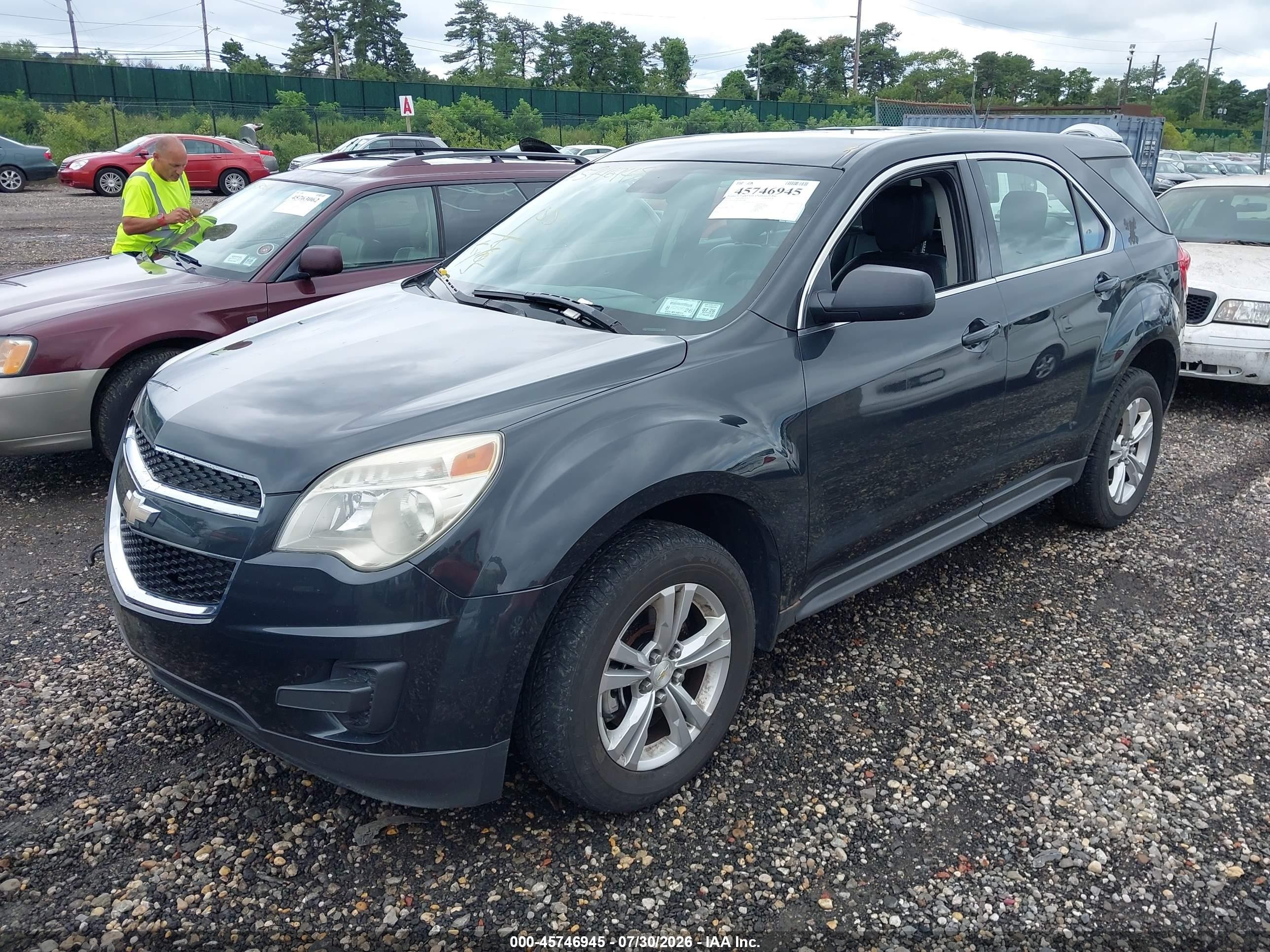 2013 Chevrolet Equinox Ls Gray vin: 2GNFLCEK9D6234963