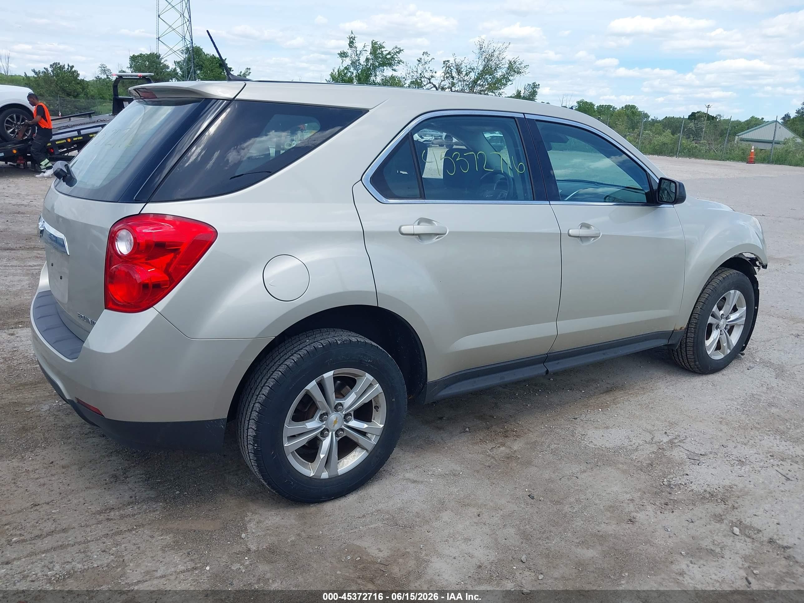 2013 Chevrolet Equinox Ls Gold vin: 2GNFLCEK9D6415187