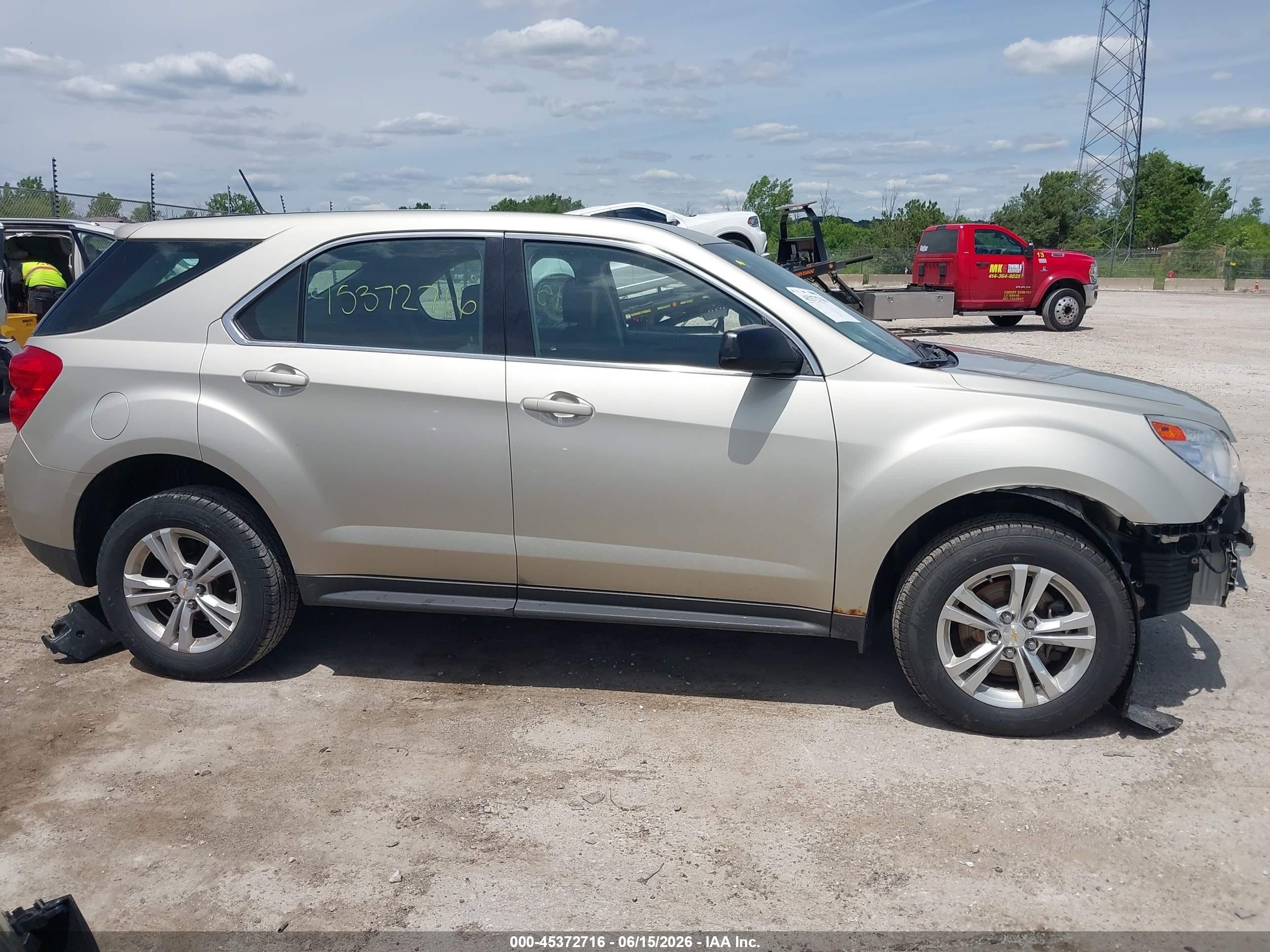 2013 Chevrolet Equinox Ls Gold vin: 2GNFLCEK9D6415187