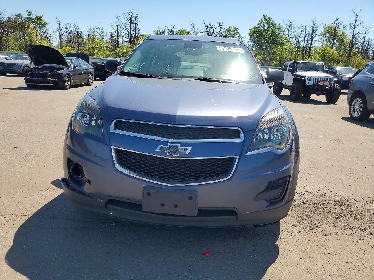 2013 Chevrolet Equinox Ls Blue vin: 2GNFLCEKXD6198118