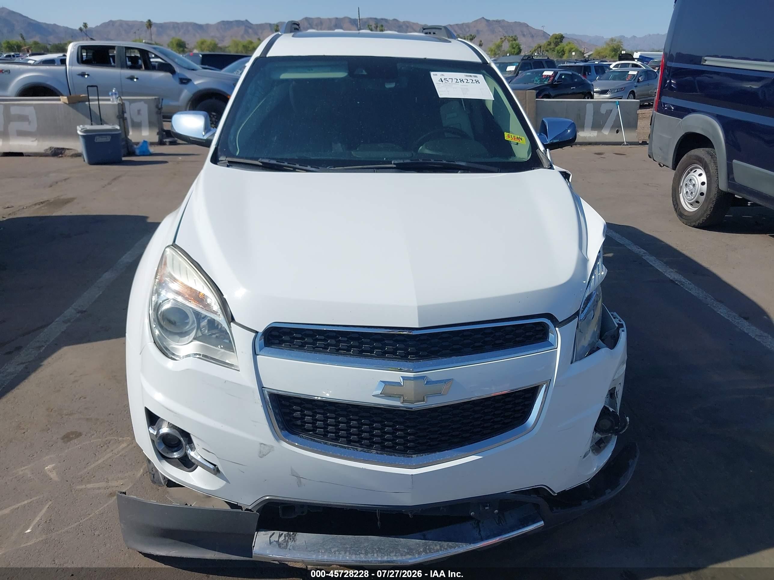 2015 Chevrolet Equinox Ltz White vin: 2GNFLDE31F6307972