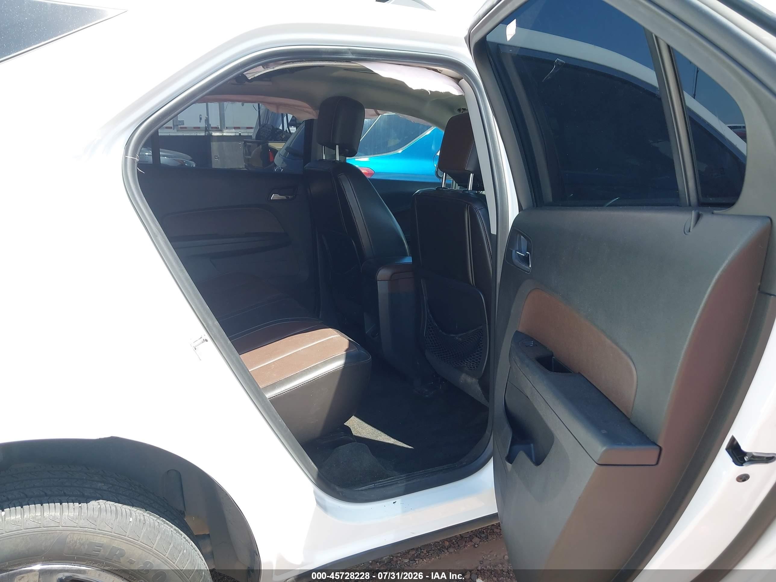 2015 Chevrolet Equinox Ltz White vin: 2GNFLDE31F6307972