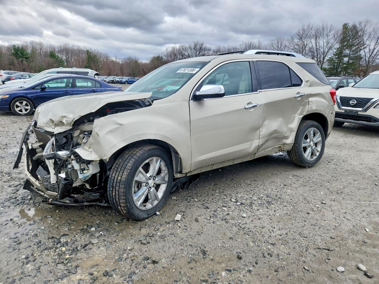 2015 Chevrolet Equinox Ltz Beige vin: 2GNFLDE32F6258331