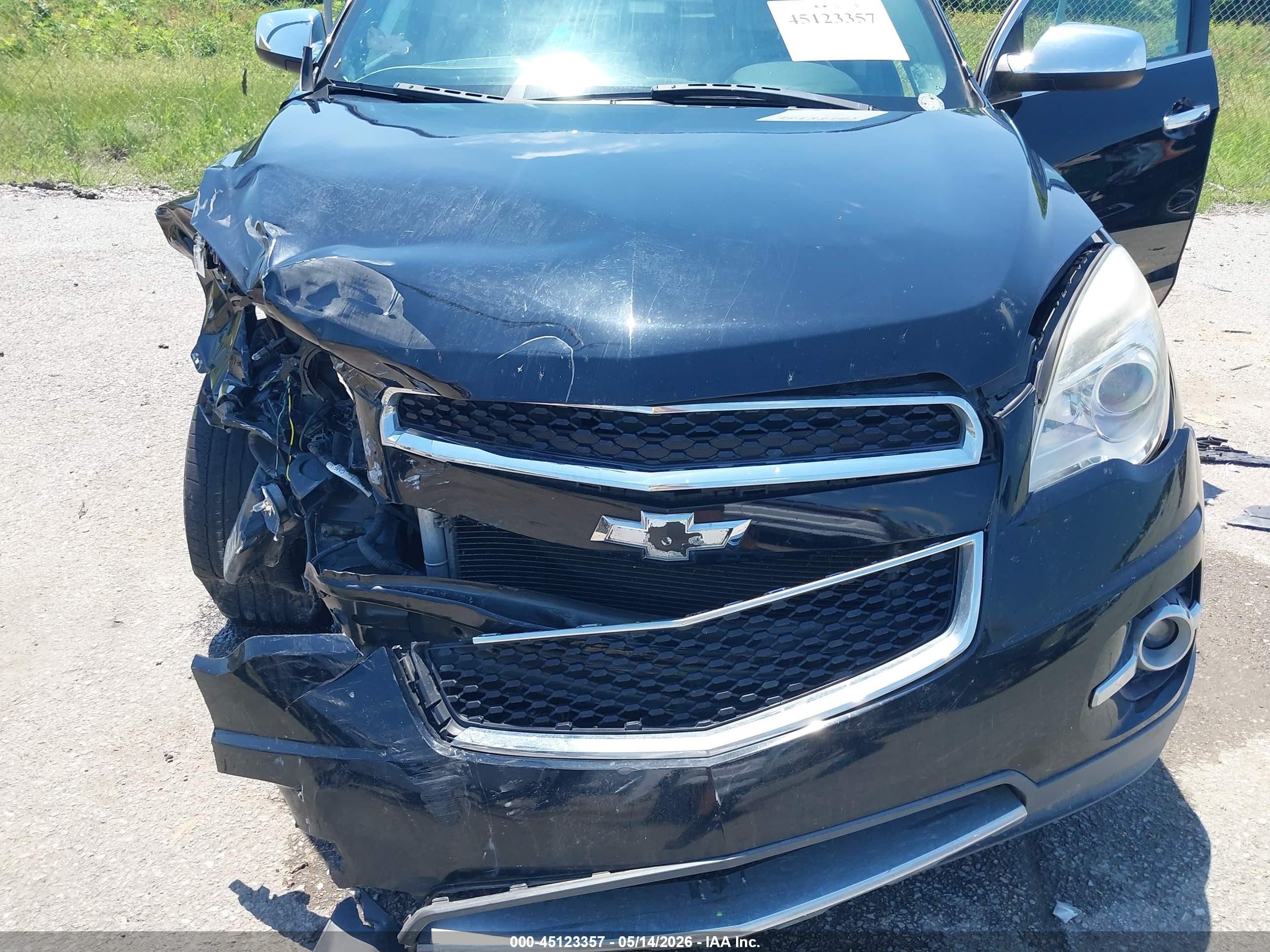 2015 Chevrolet Equinox Ltz Black vin: 2GNFLDE34F6133668