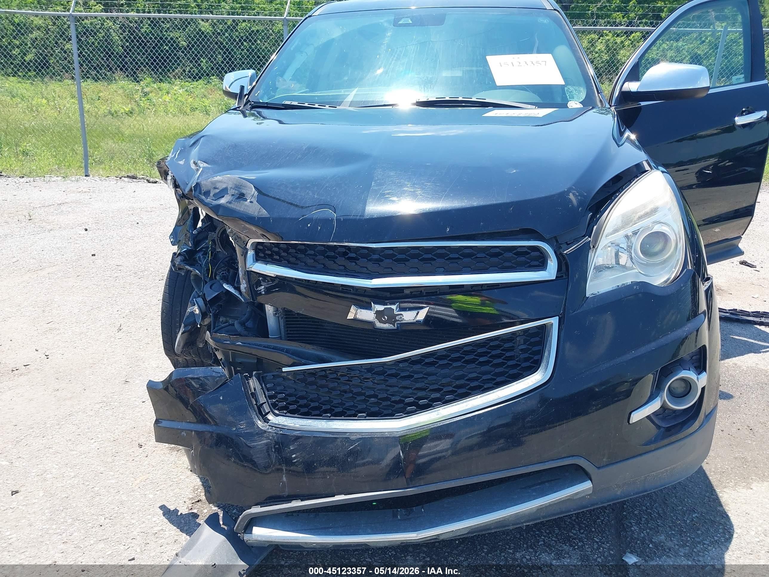 2015 Chevrolet Equinox Ltz Black vin: 2GNFLDE34F6133668