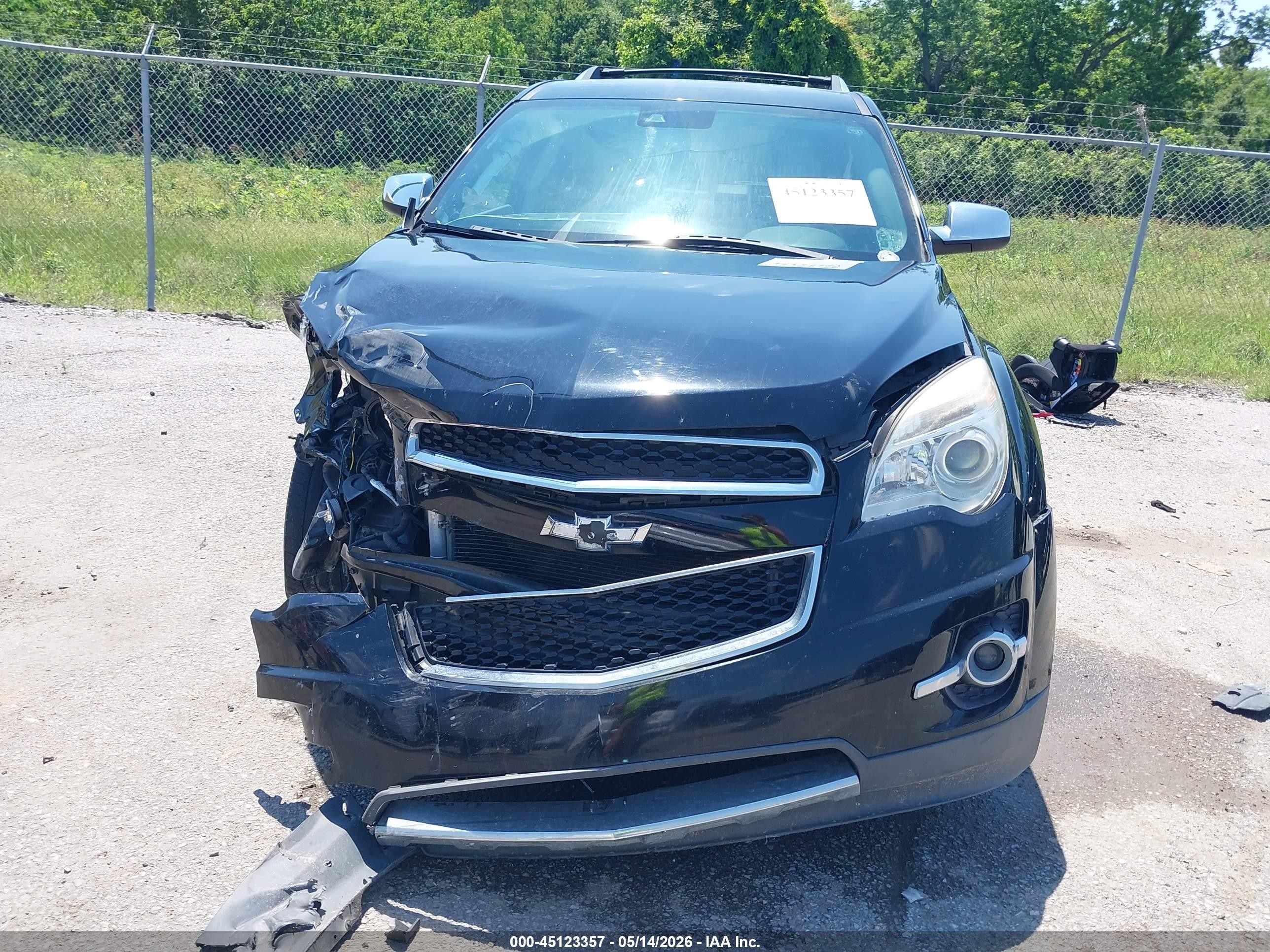2015 Chevrolet Equinox Ltz Black vin: 2GNFLDE34F6133668