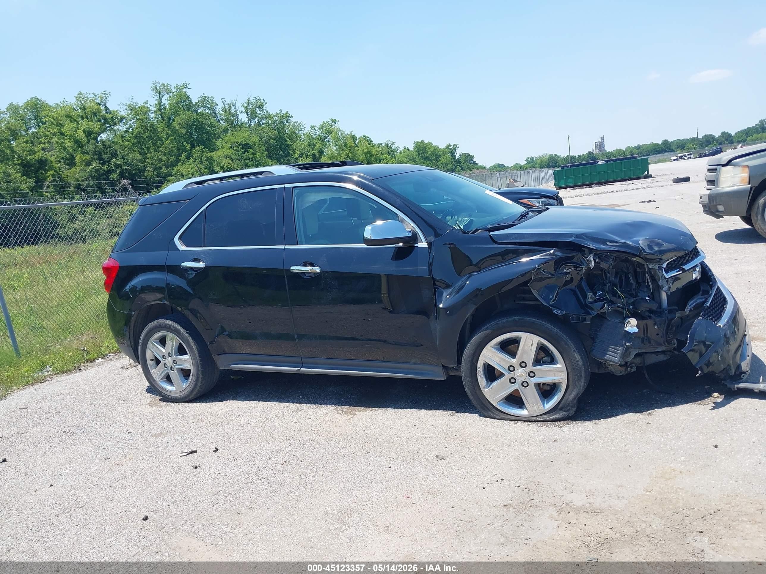 2015 Chevrolet Equinox Ltz Black vin: 2GNFLDE34F6133668