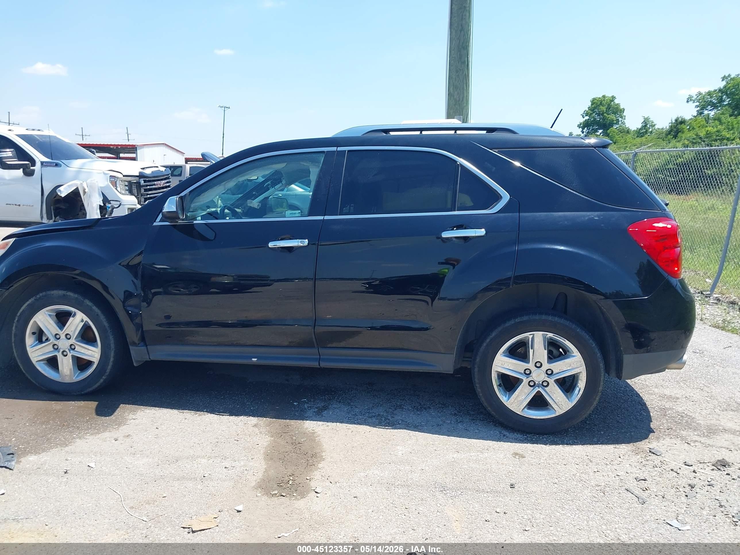 2015 Chevrolet Equinox Ltz Black vin: 2GNFLDE34F6133668