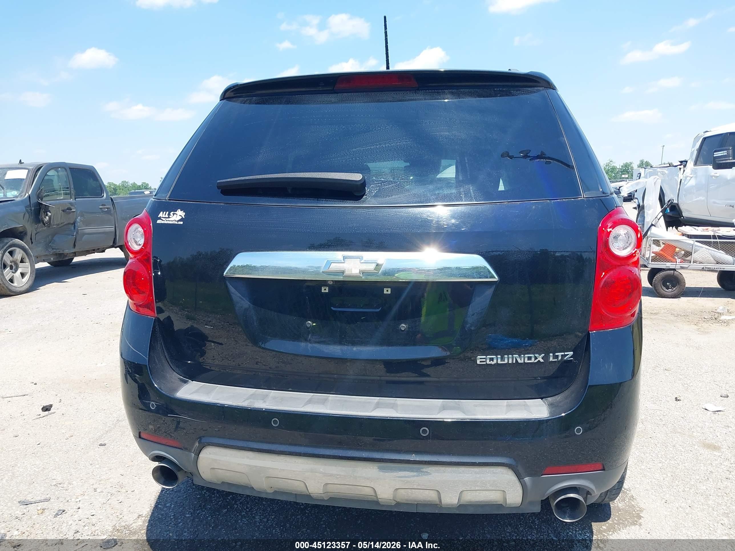 2015 Chevrolet Equinox Ltz Black vin: 2GNFLDE34F6133668