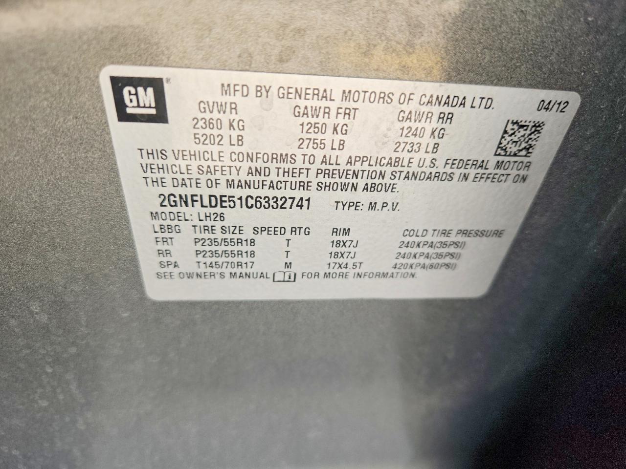 2012 Chevrolet Equinox Lt Gray vin: 2GNFLDE51C6332741