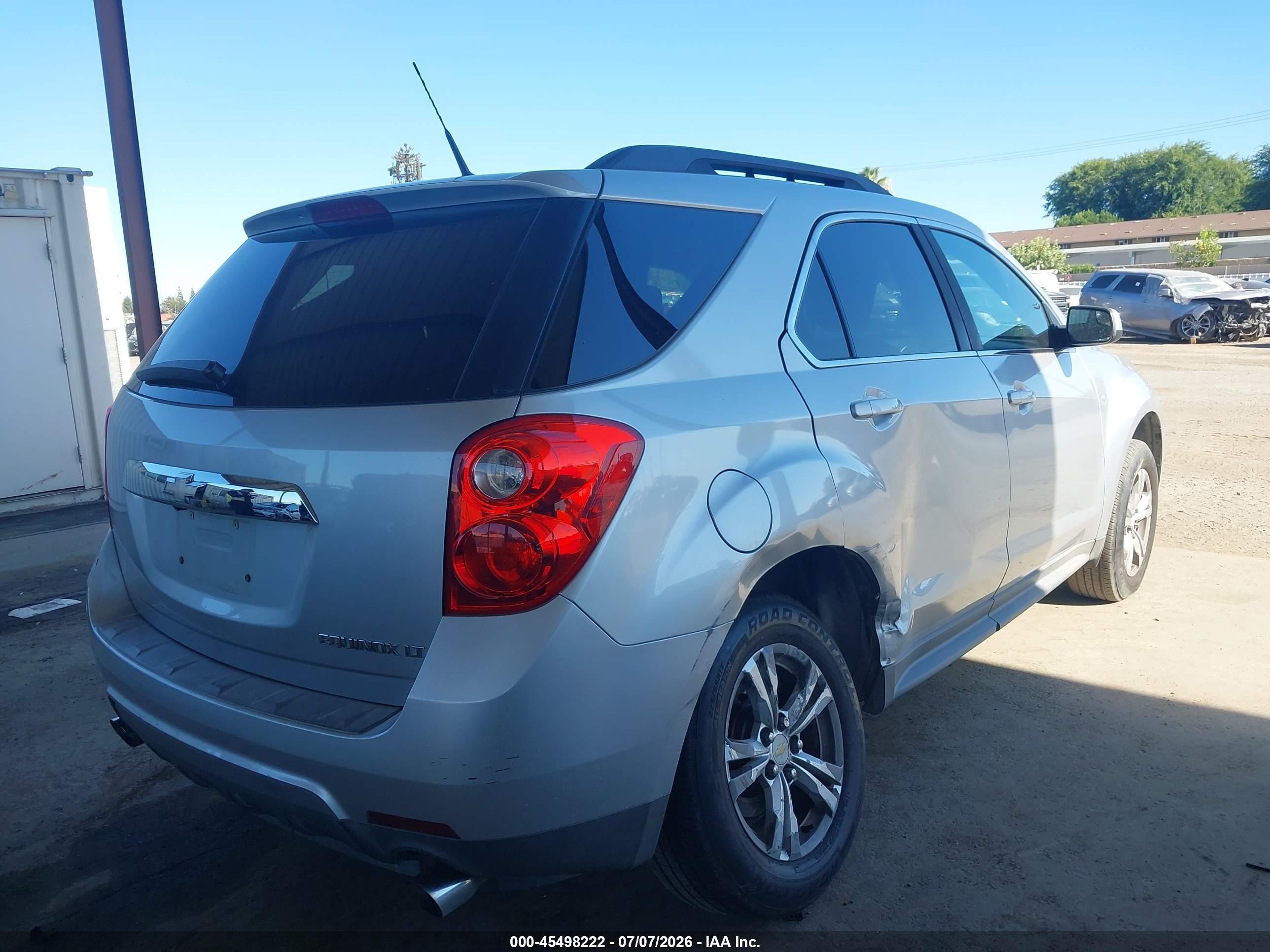 2012 Chevrolet Equinox Lt W/1lt Silver vin: 2GNFLDE52C6105669