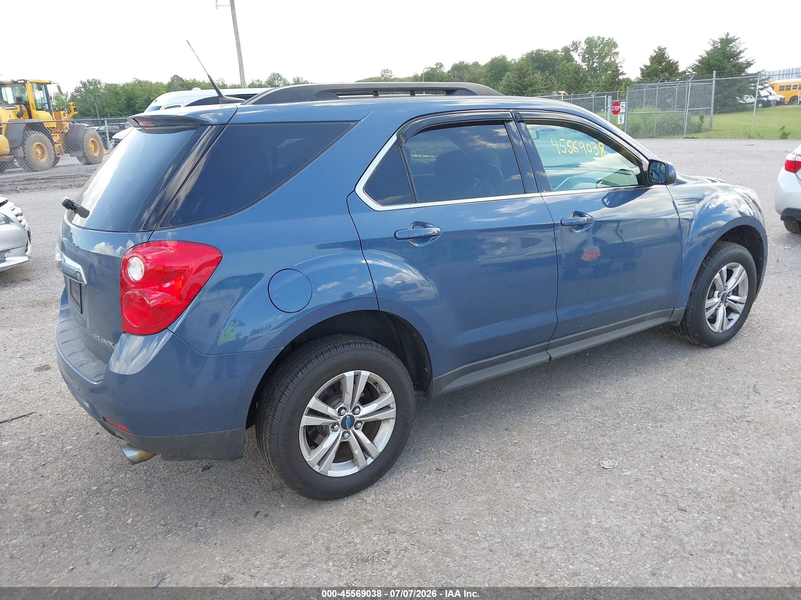 2012 Chevrolet Equinox Lt W/1lt Blue vin: 2GNFLDE52C6173521