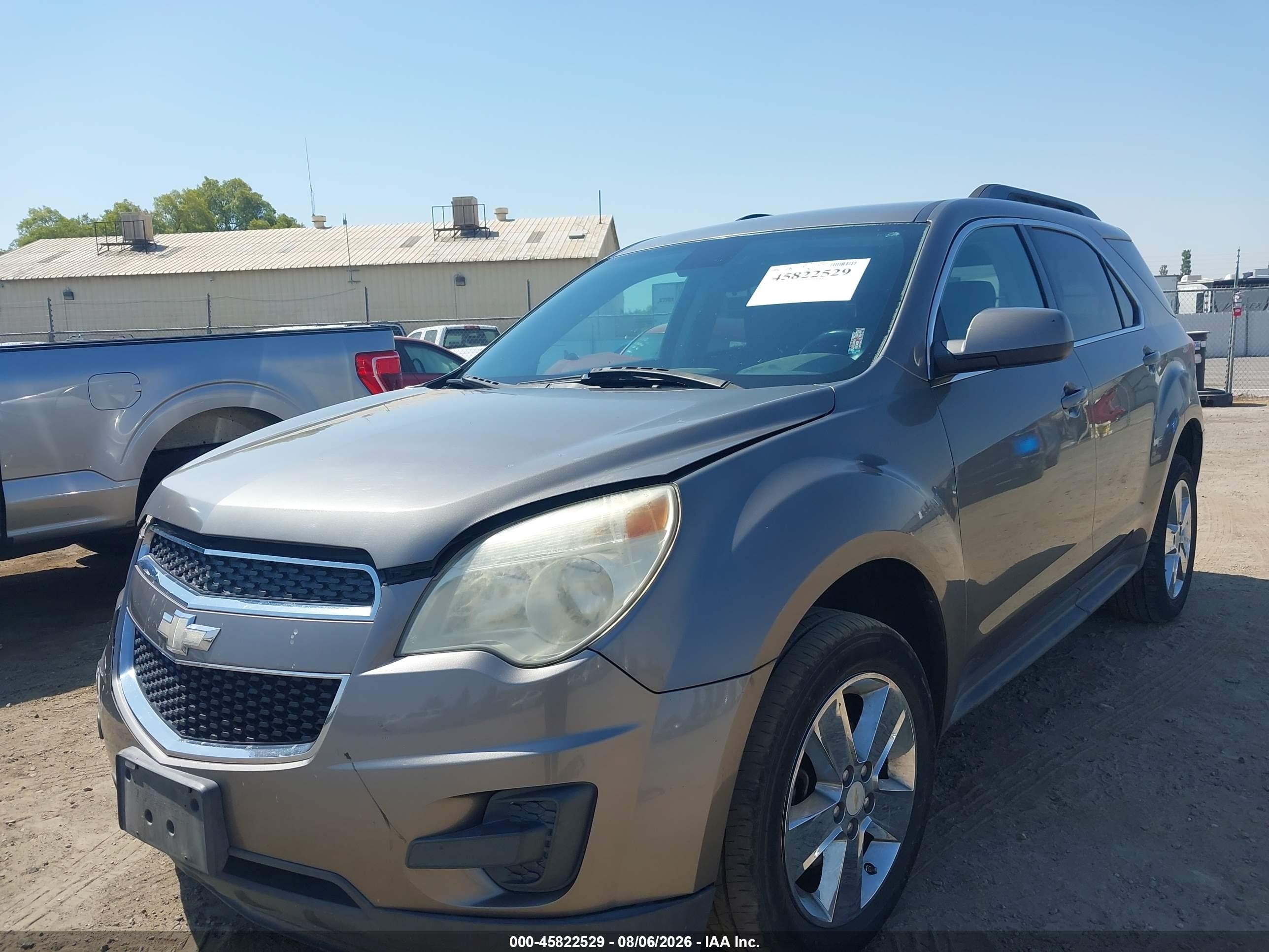 2012 Chevrolet Equinox Lt W/1lt Gray vin: 2GNFLDE52C6215217
