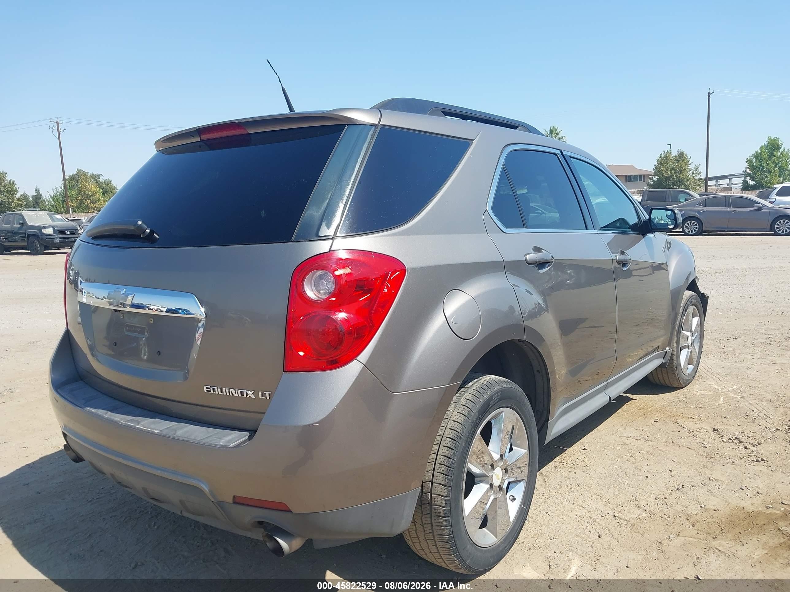 2012 Chevrolet Equinox Lt W/1lt Gray vin: 2GNFLDE52C6215217