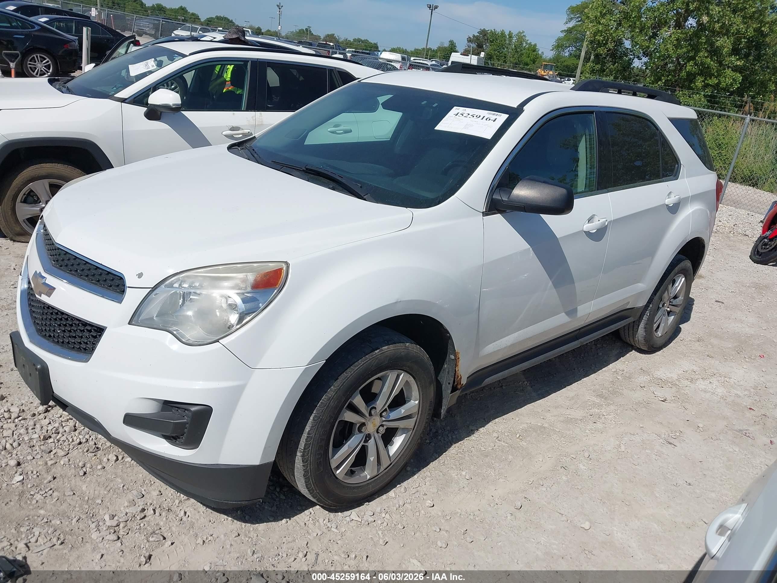 2012 Chevrolet Equinox 1lt White vin: 2GNFLDE53C6193681