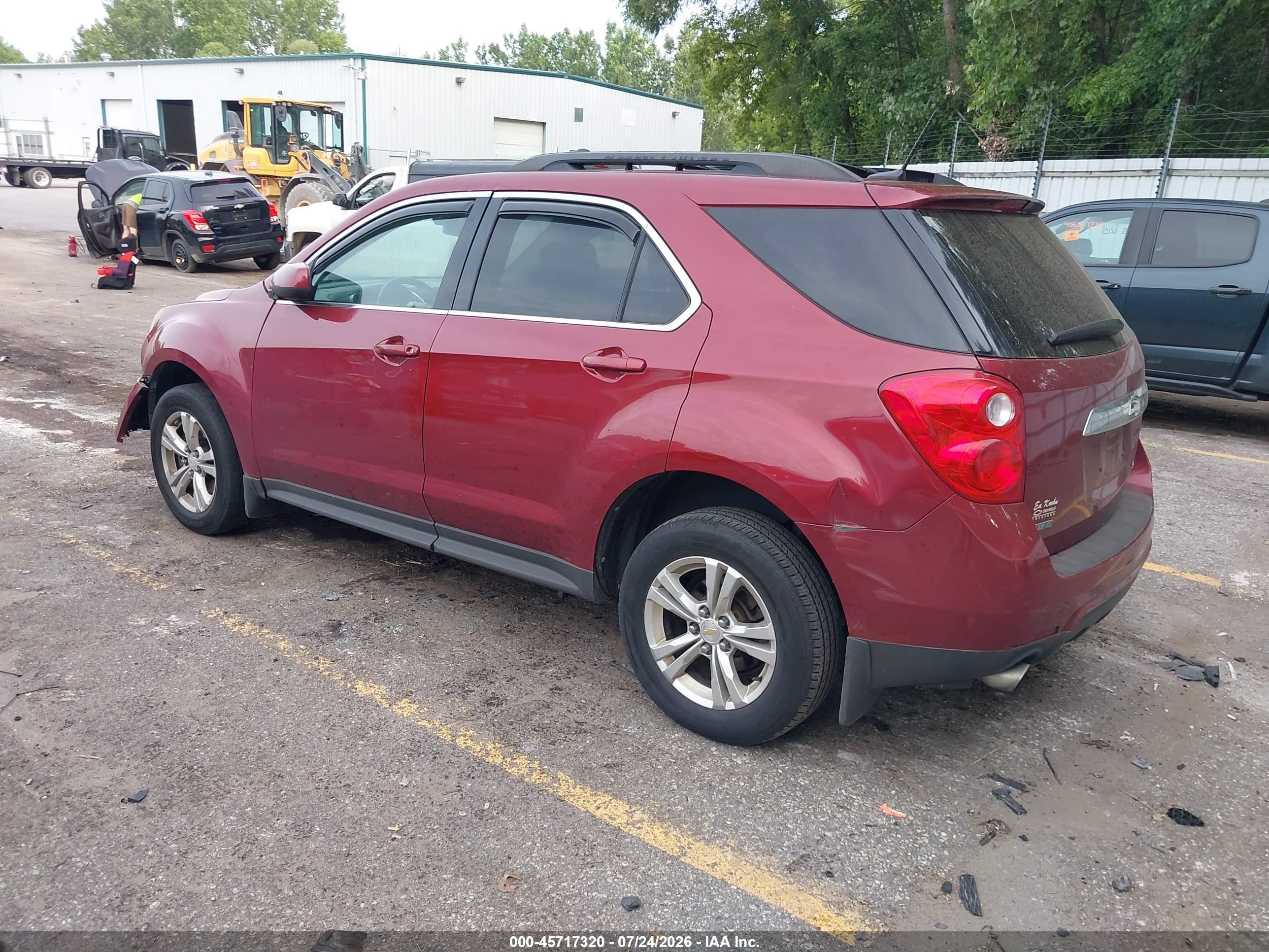 2012 Chevrolet Equinox Lt W/1lt Burgundy vin: 2GNFLDE53C6266547