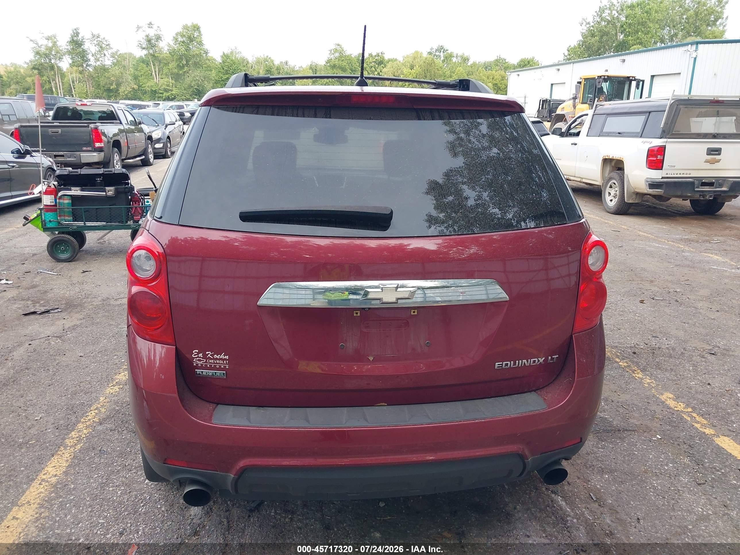 2012 Chevrolet Equinox Lt W/1lt Burgundy vin: 2GNFLDE53C6266547