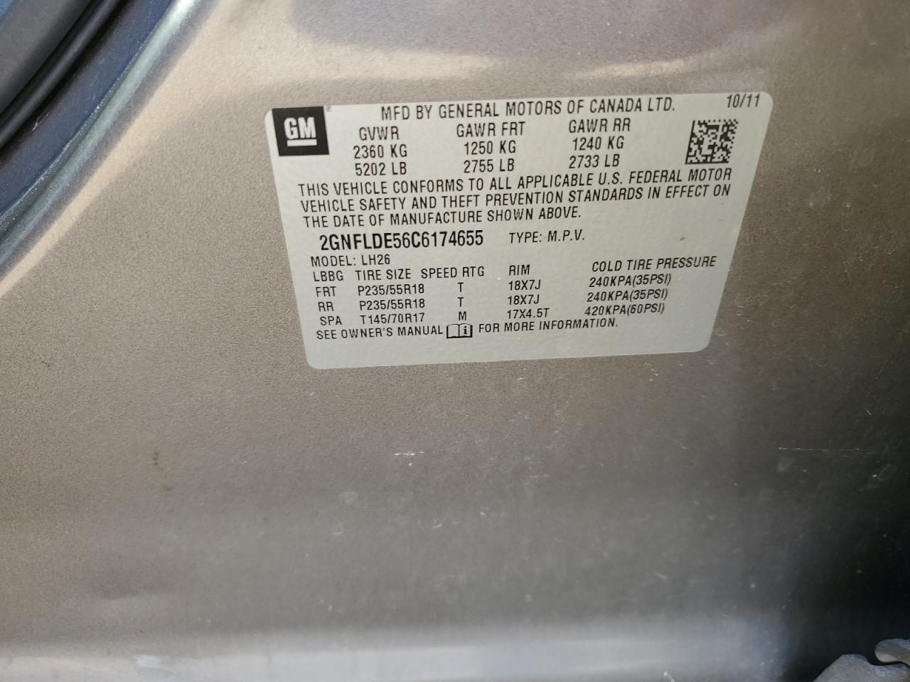 2012 Chevrolet Equinox Lt Brown vin: 2GNFLDE56C6174655