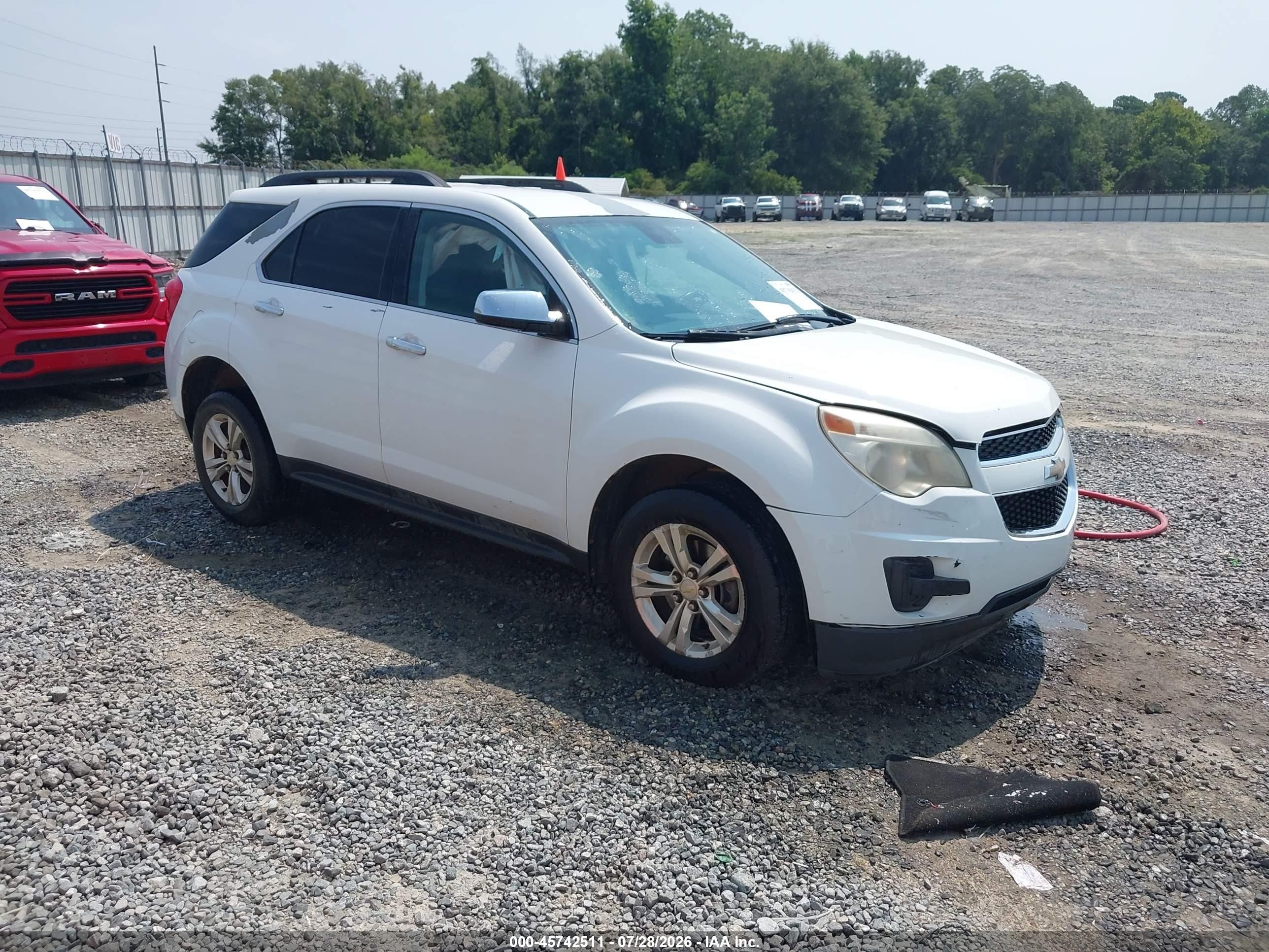 2012 Chevrolet Equinox Lt W/1lt Белый vin: 2GNFLDE58C6177430