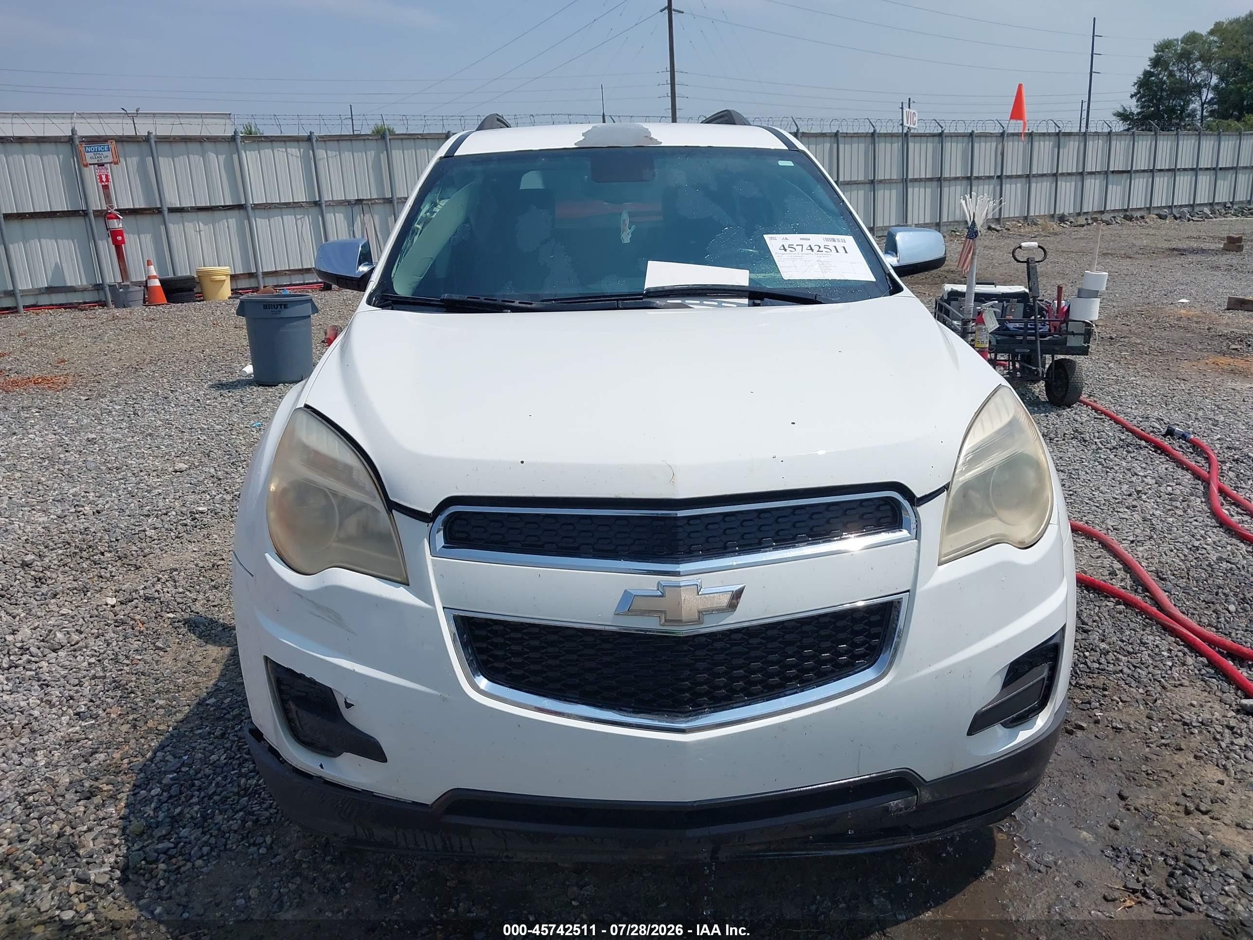 2012 Chevrolet Equinox Lt W/1lt White vin: 2GNFLDE58C6177430