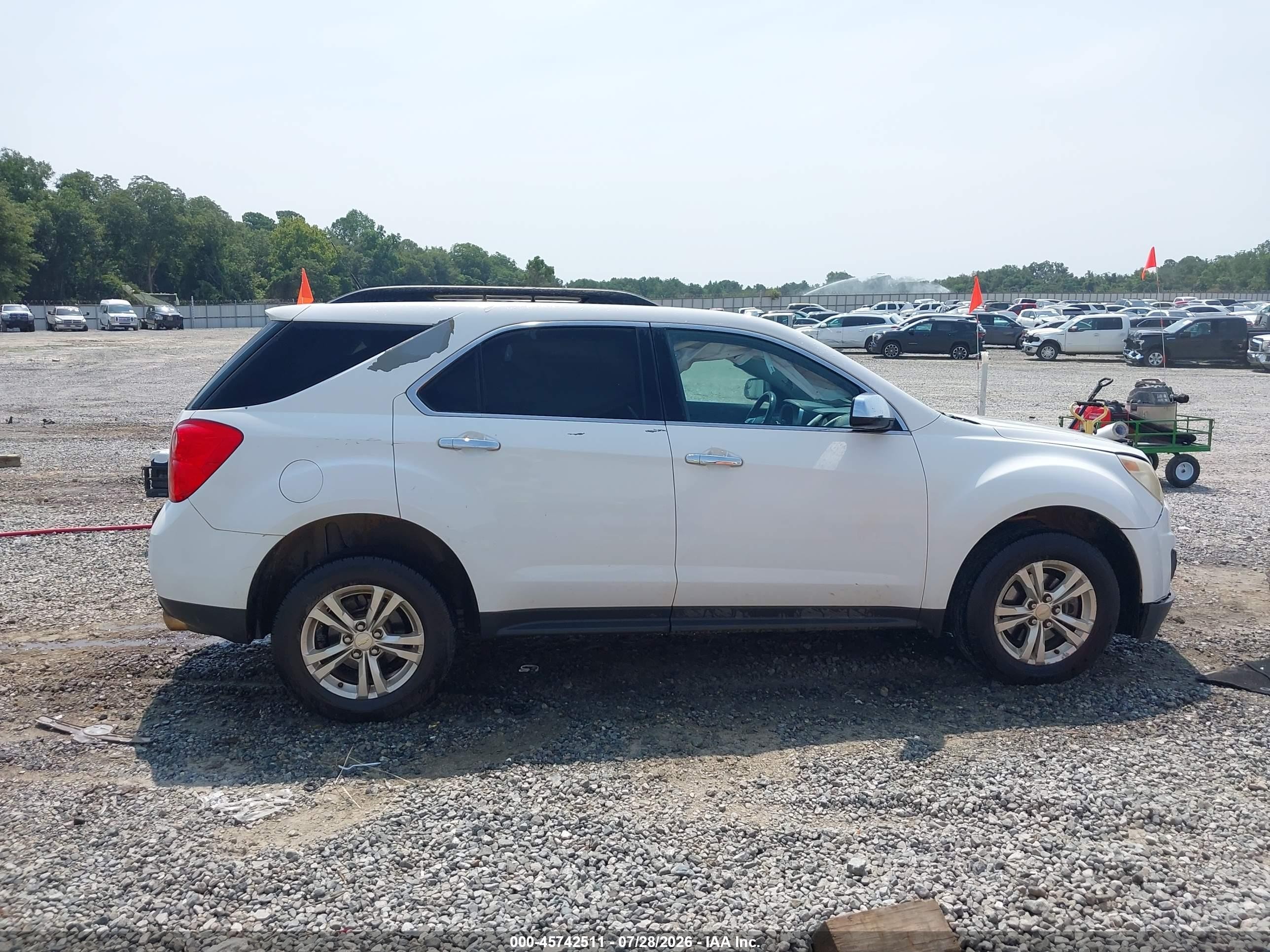 2012 Chevrolet Equinox Lt W/1lt White vin: 2GNFLDE58C6177430