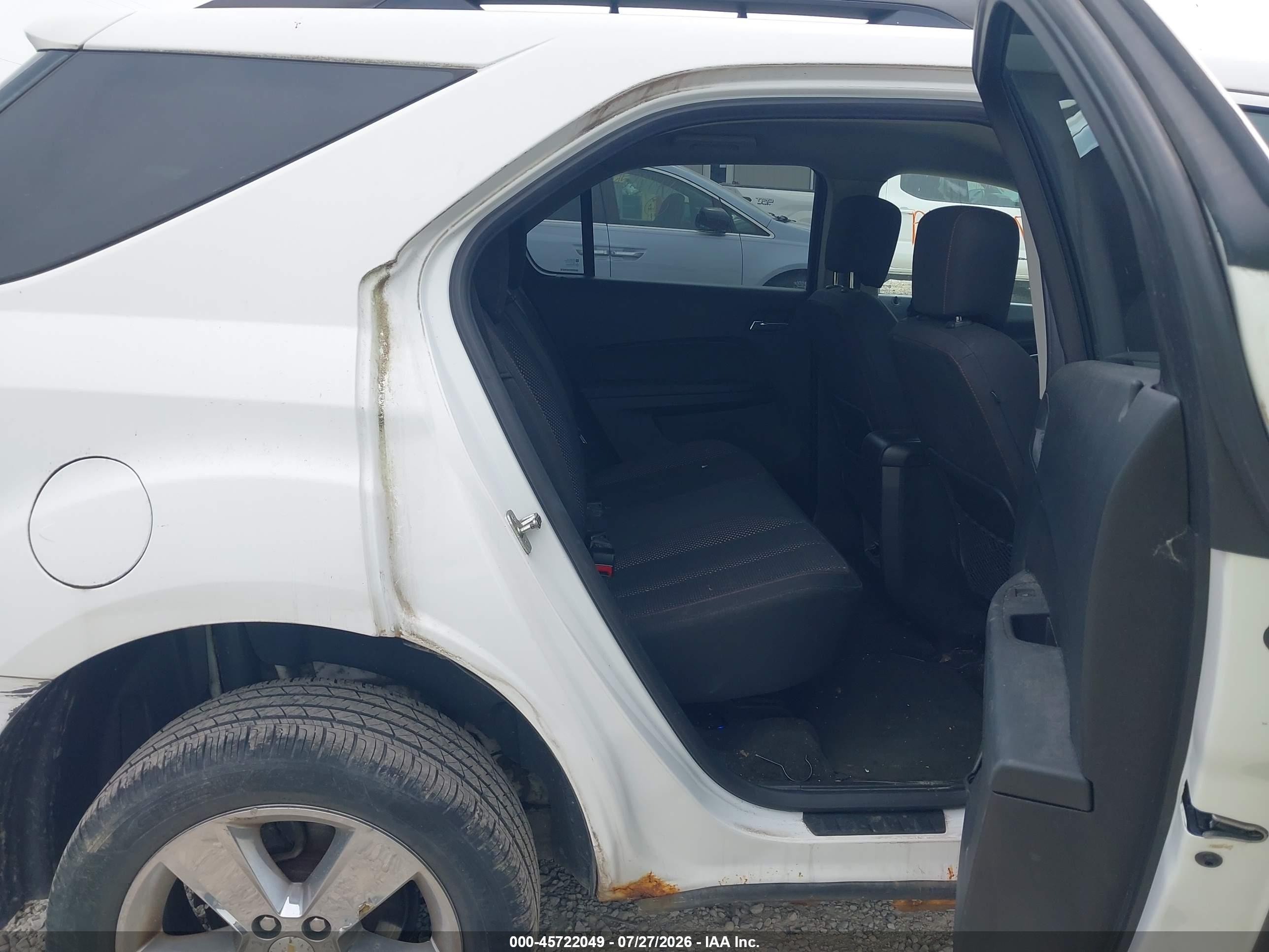 2012 Chevrolet Equinox Lt W/1lt White vin: 2GNFLDE5XC6337078