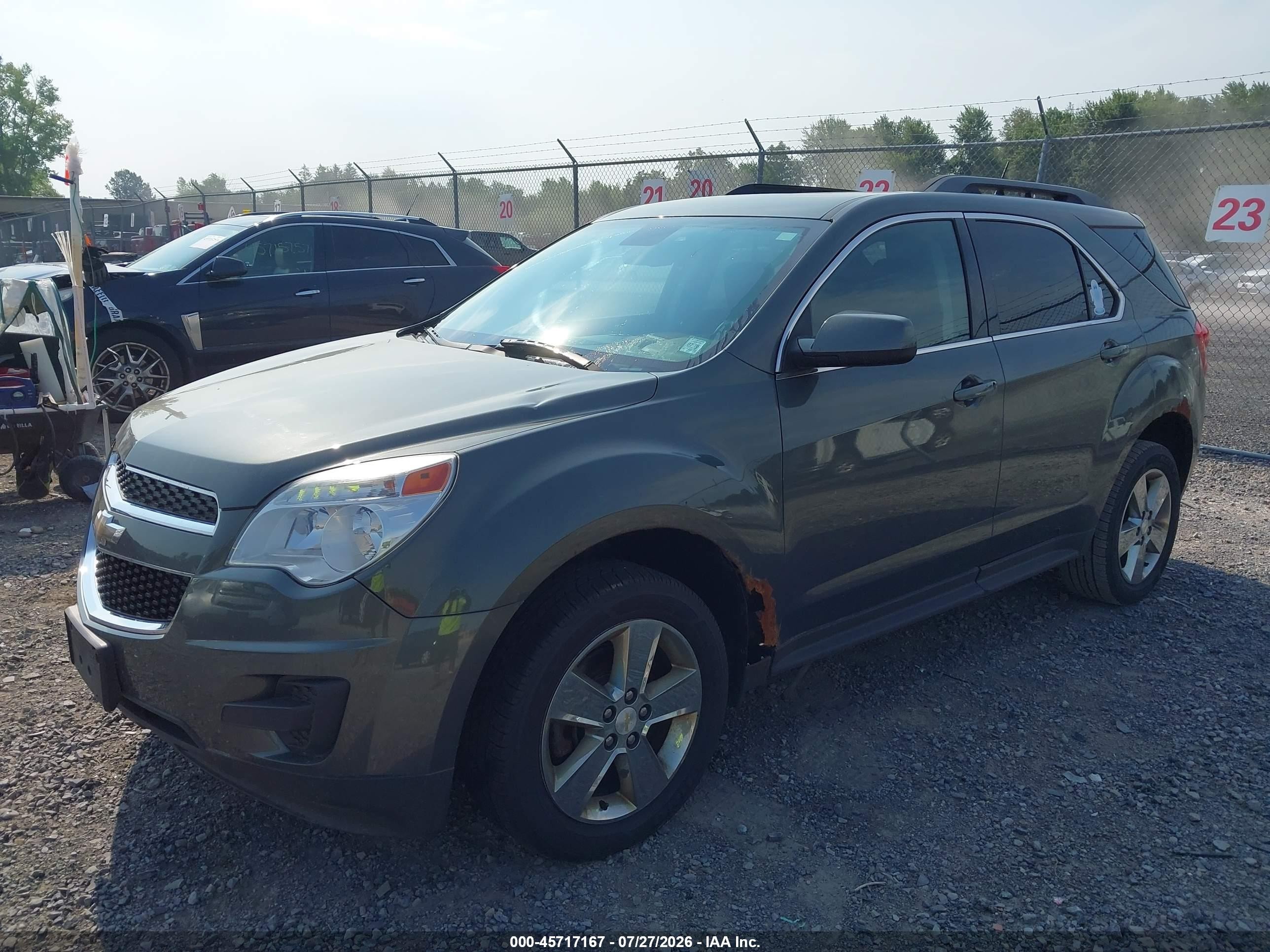 2013 Chevrolet Equinox Lt Gray vin: 2GNFLEE33D6236129